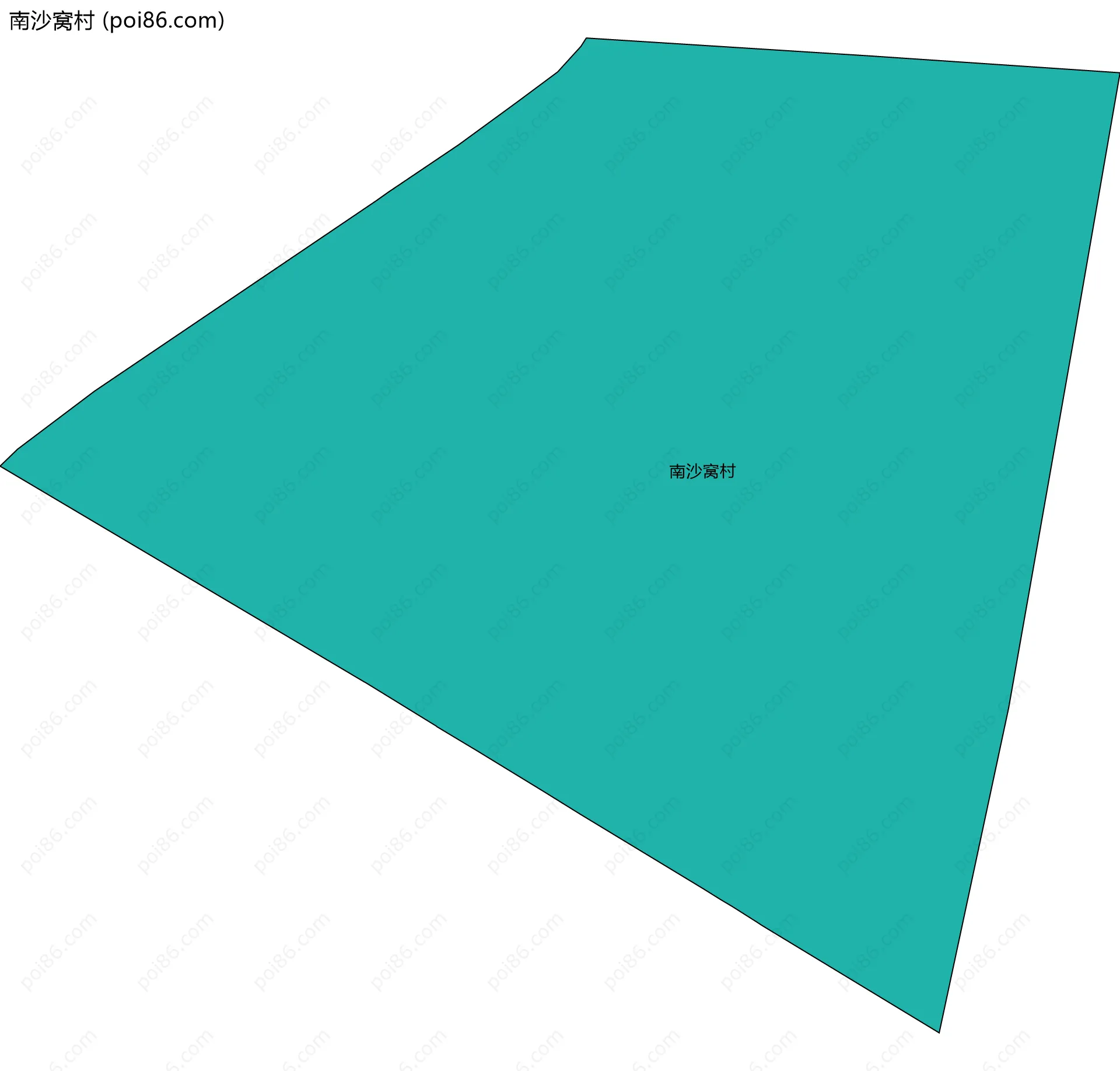 南沙窝村边界地图