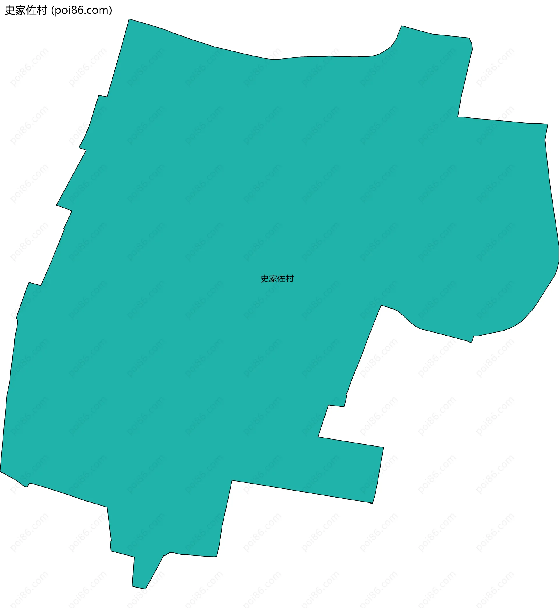 史家佐村边界地图