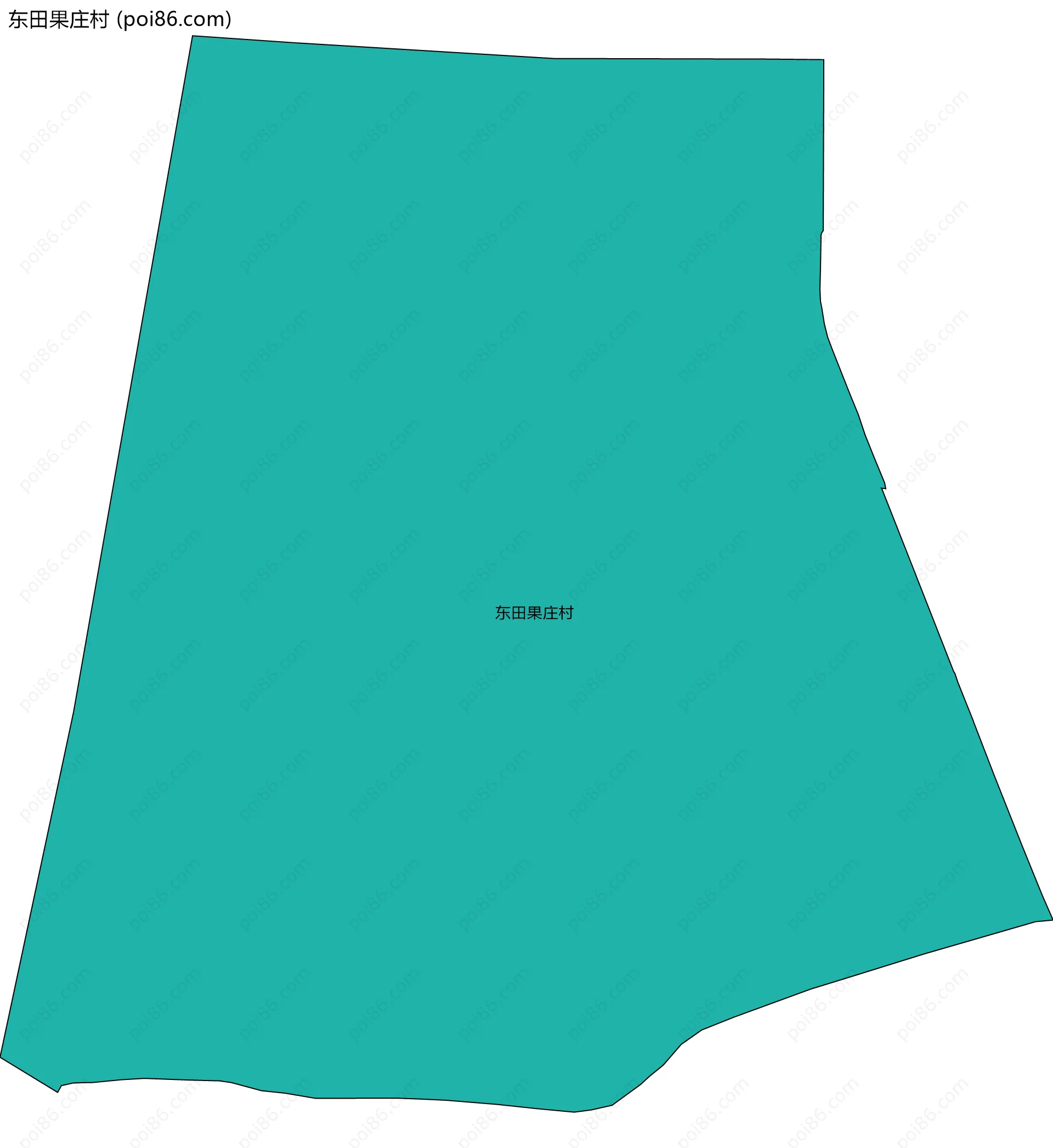 东田果庄村边界地图