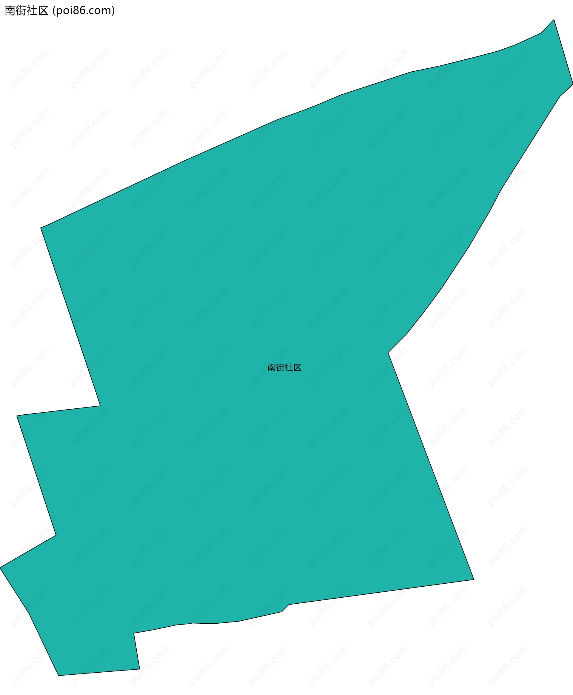 南街社区边界地图