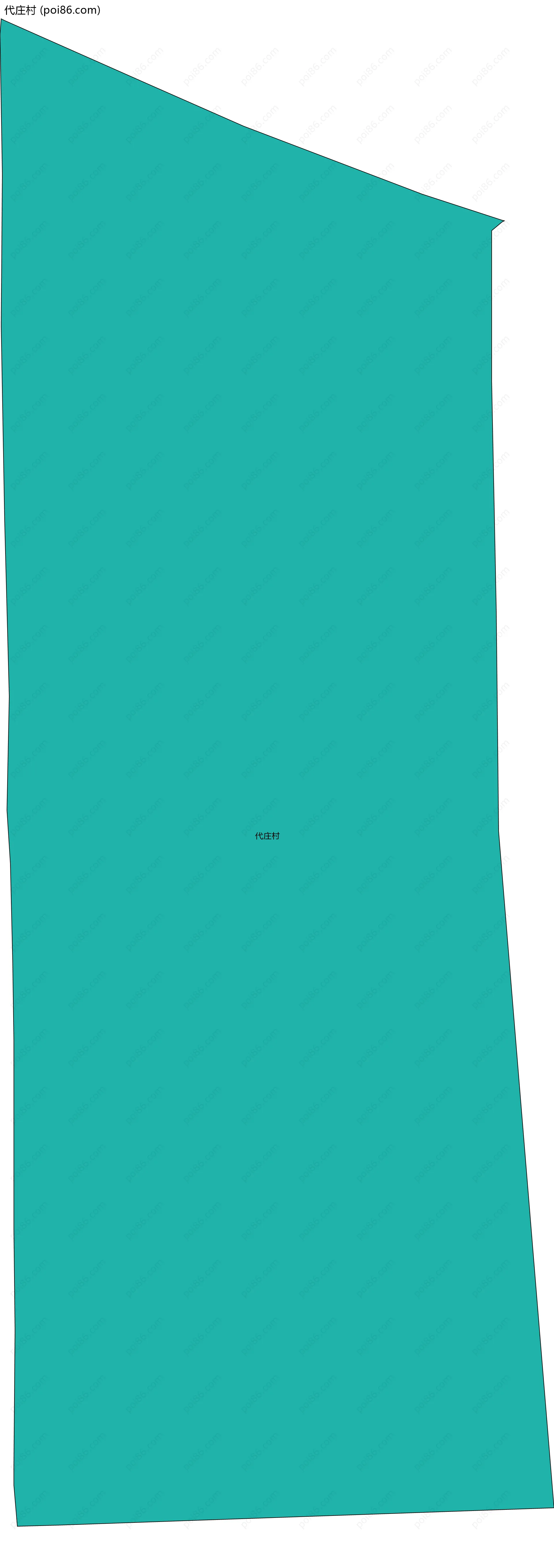 代庄村边界地图