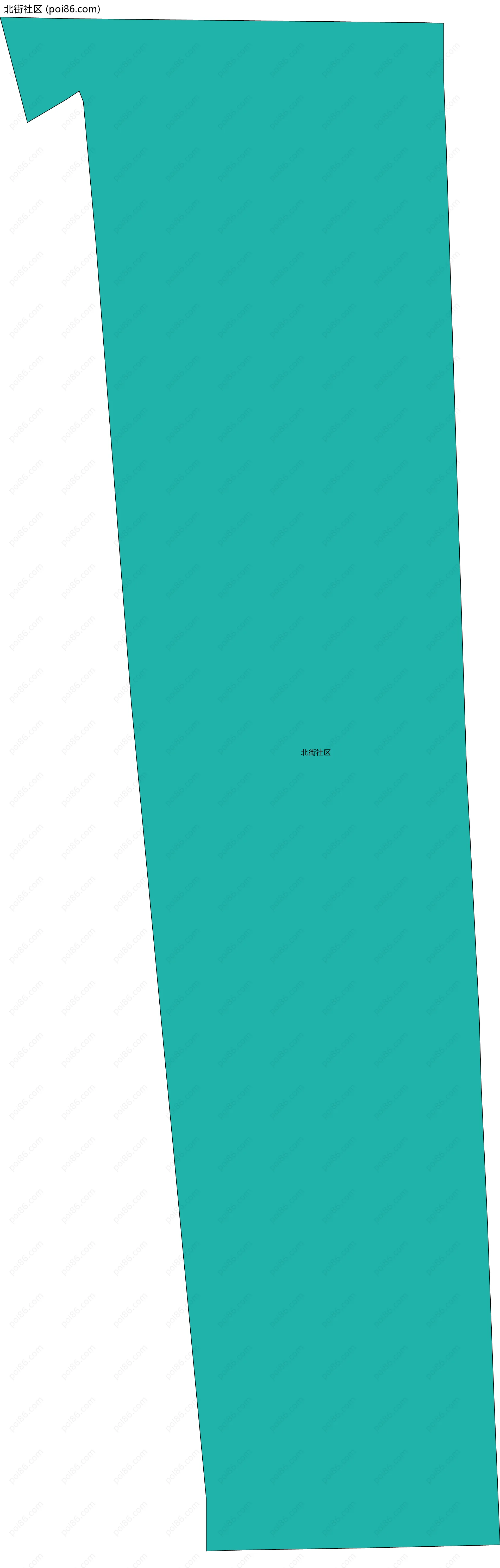 北街社区边界地图