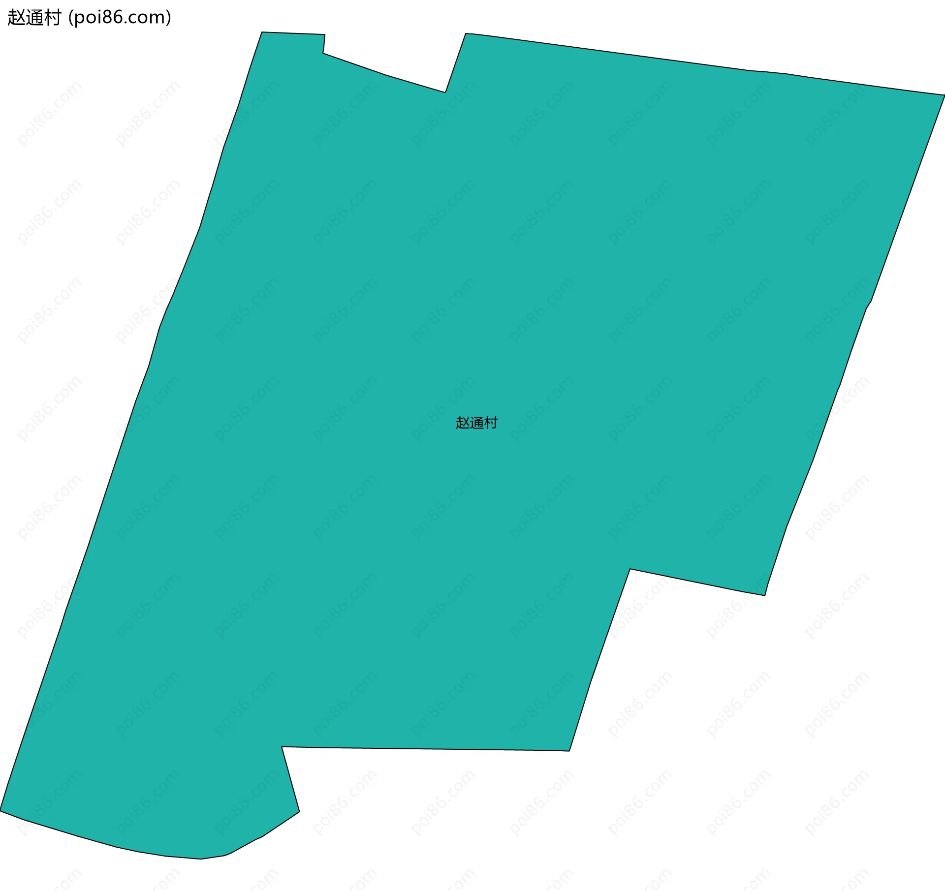 赵通村边界地图