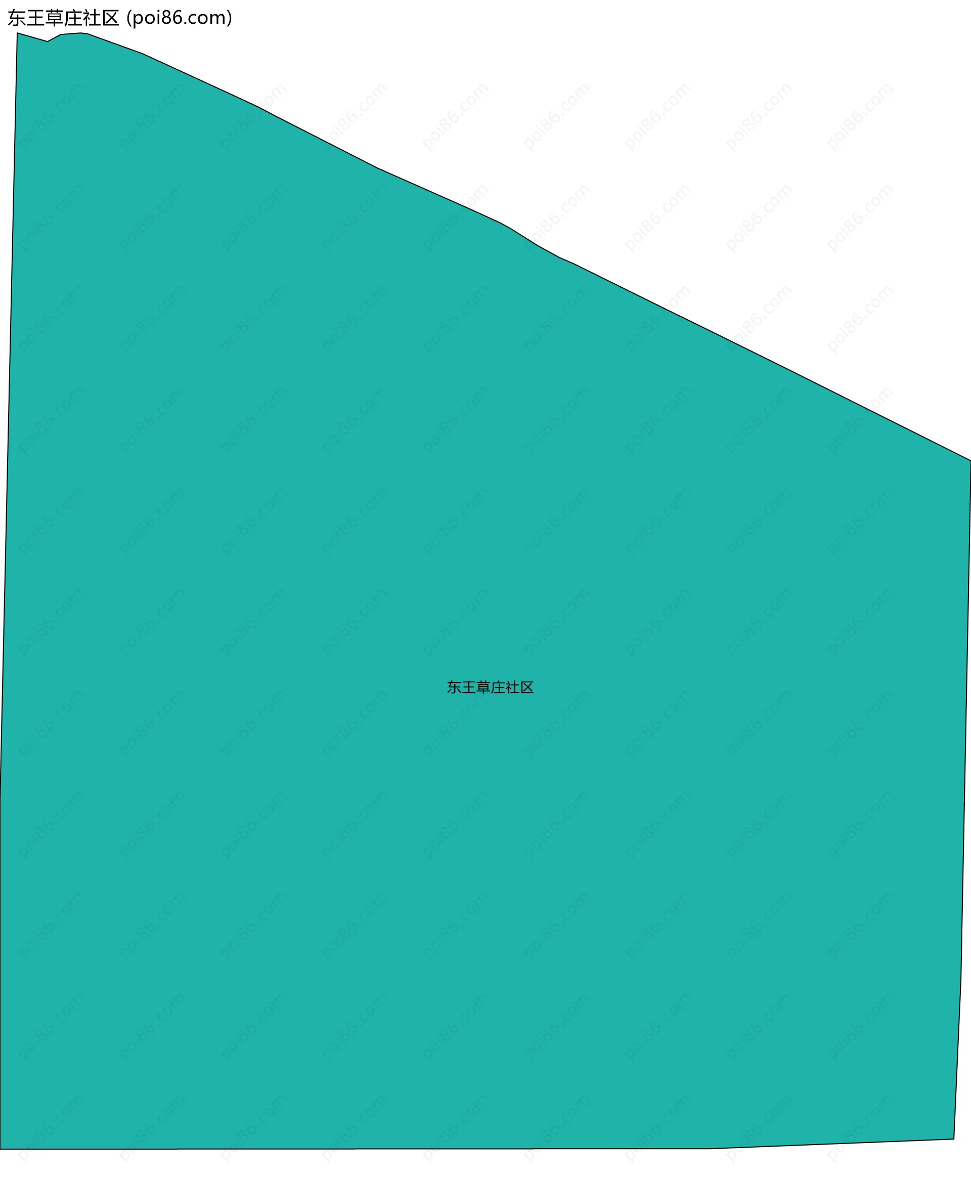 东王草庄社区边界地图