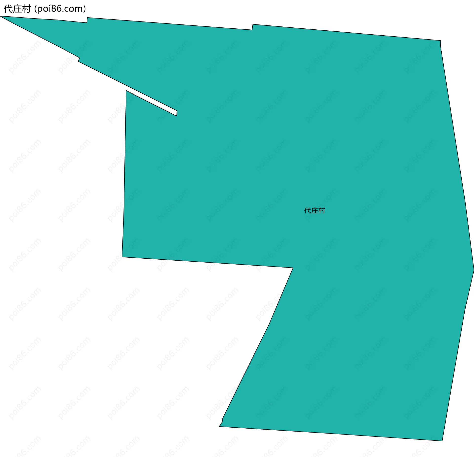 代庄村边界地图