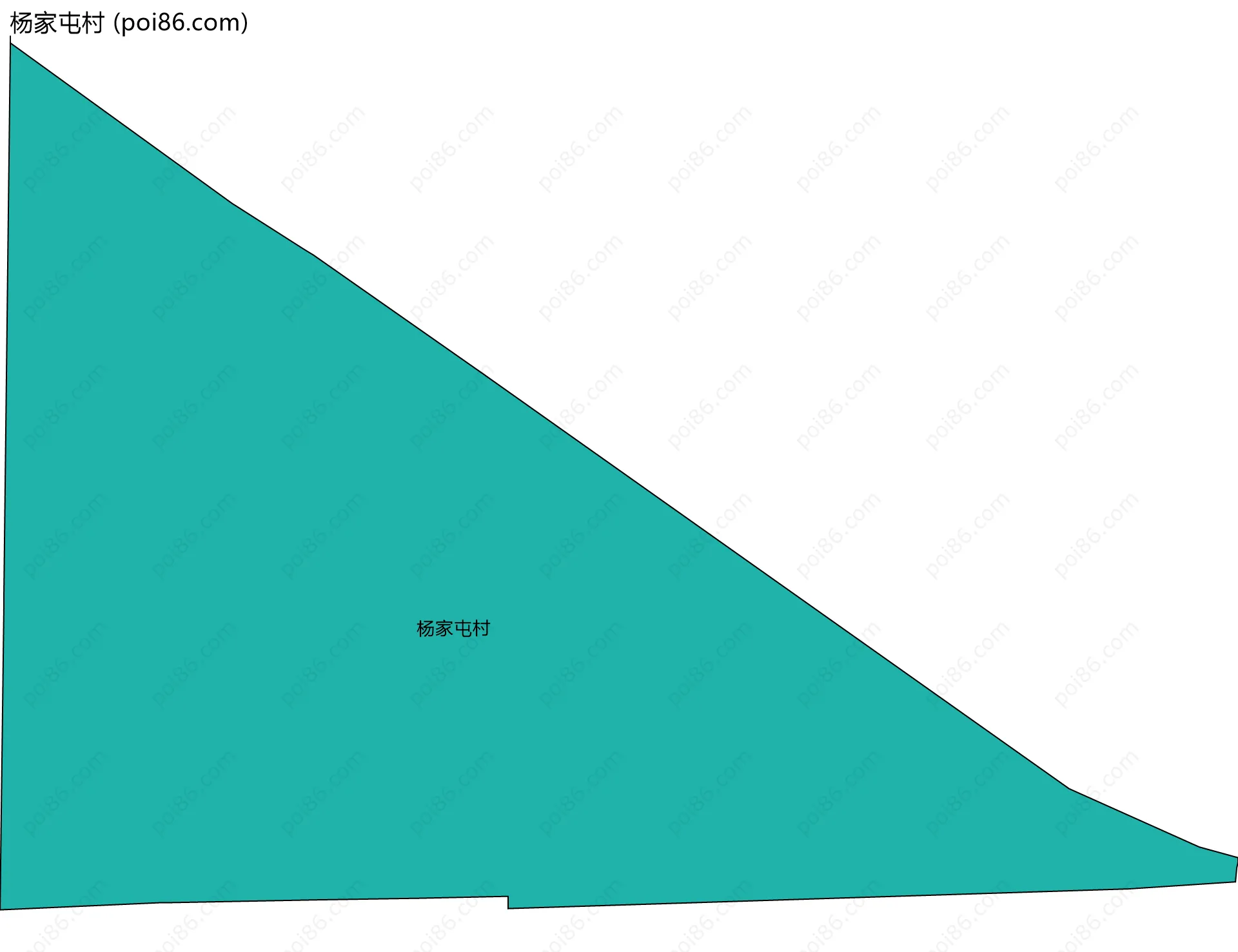 杨家屯村边界地图