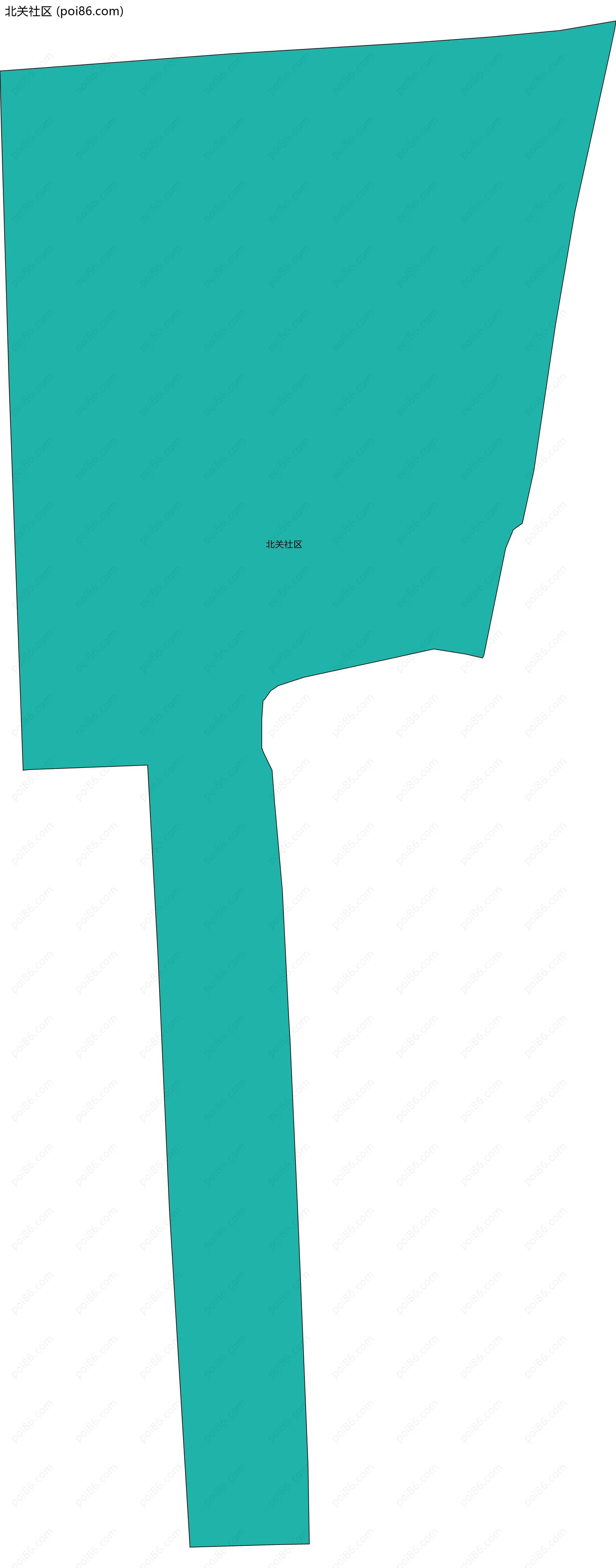北关社区边界地图