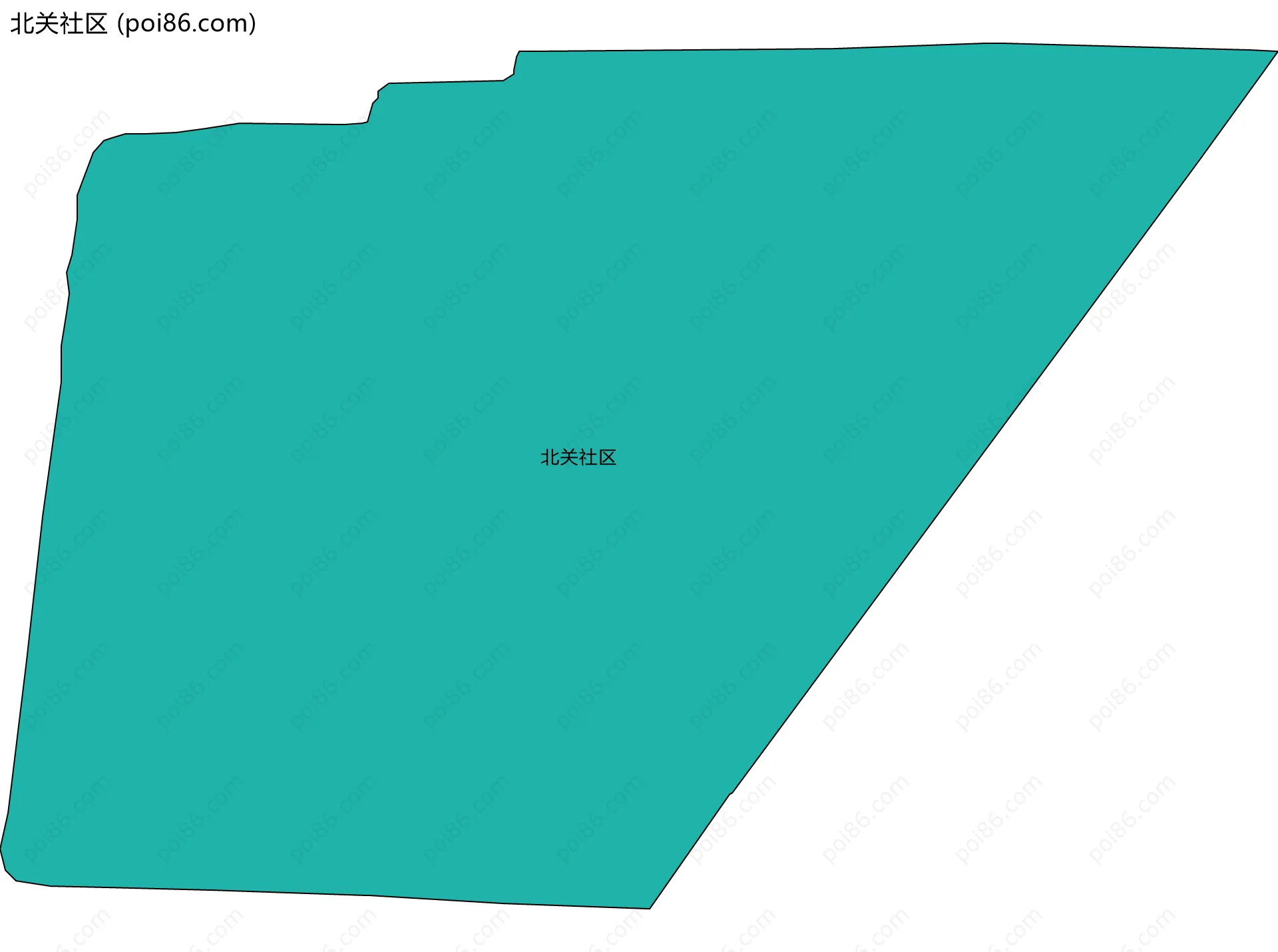 北关社区边界地图