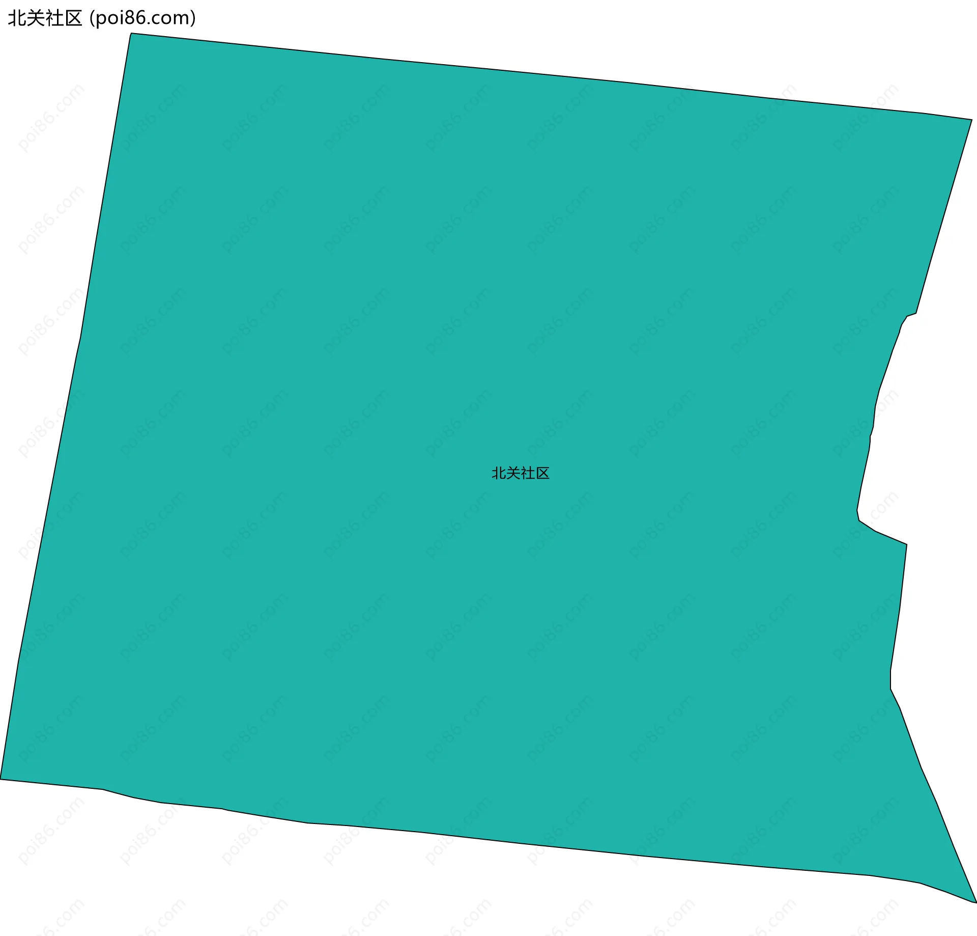 北关社区边界地图