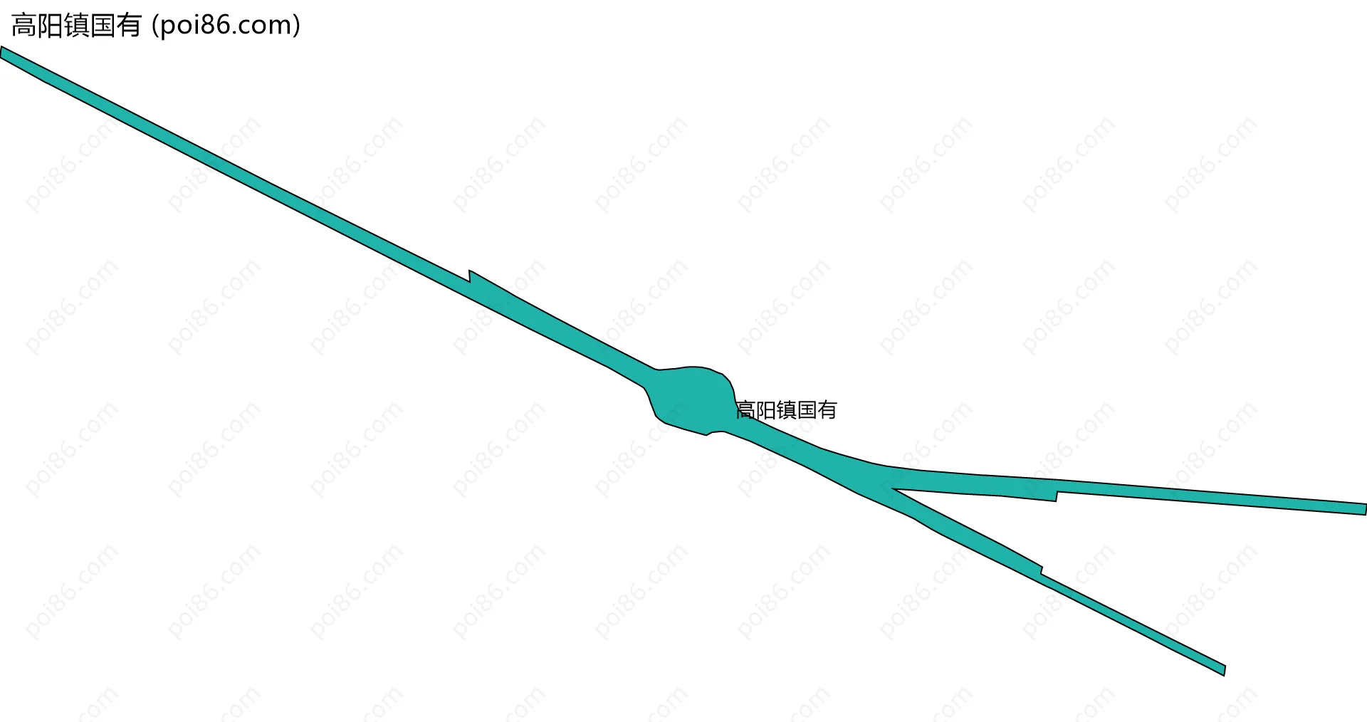 高阳镇国有边界地图