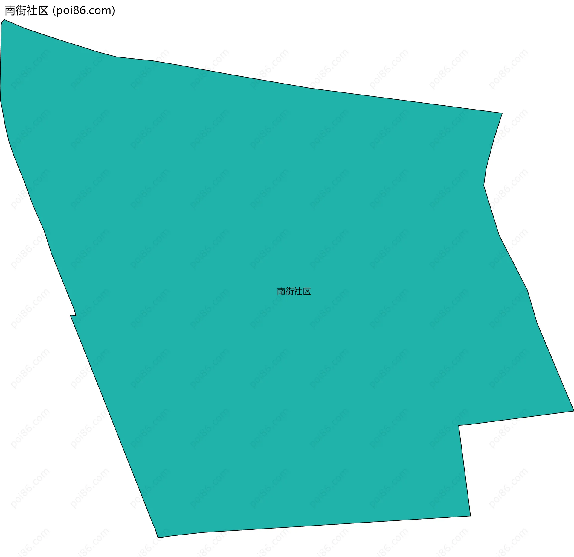 南街社区边界地图