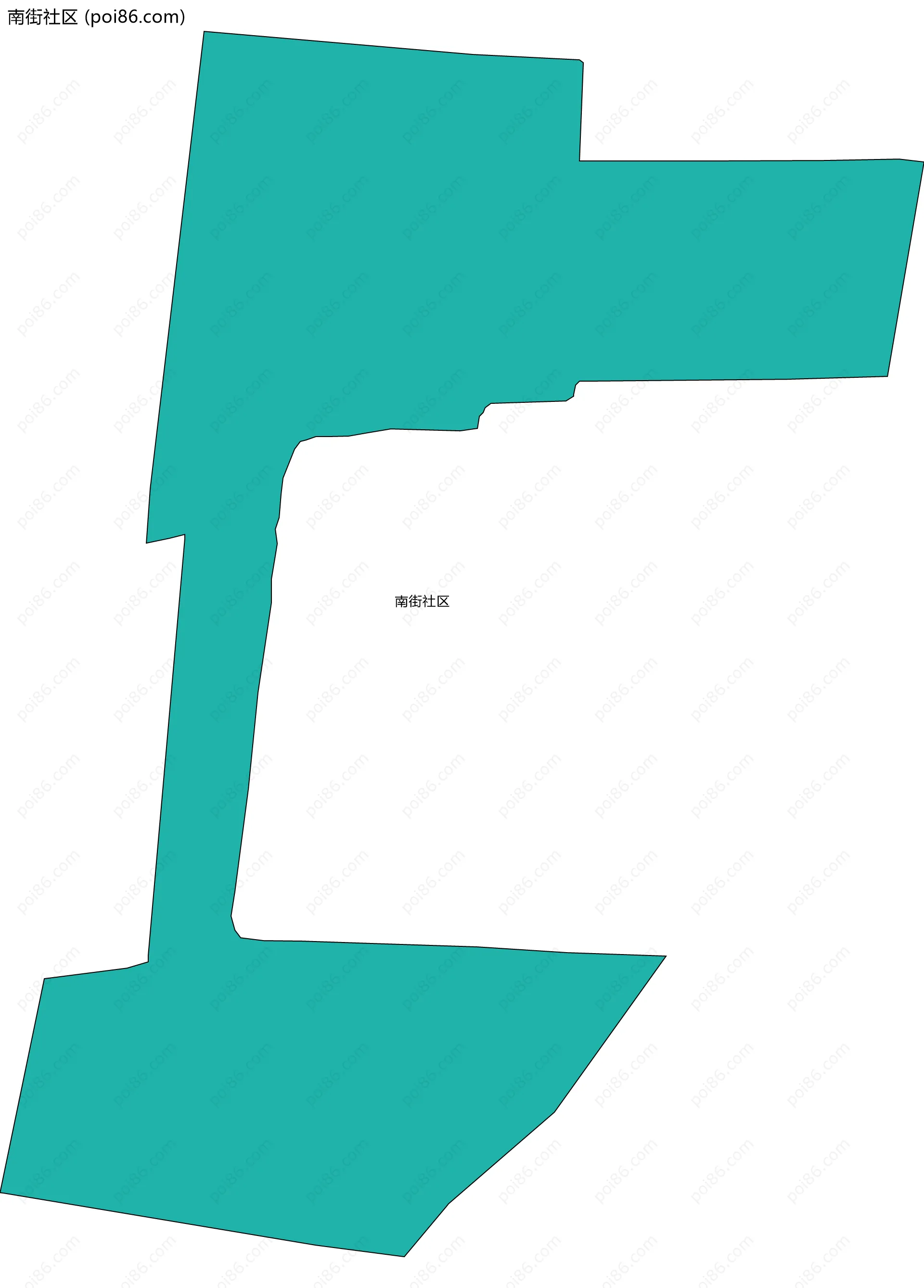 南街社区边界地图