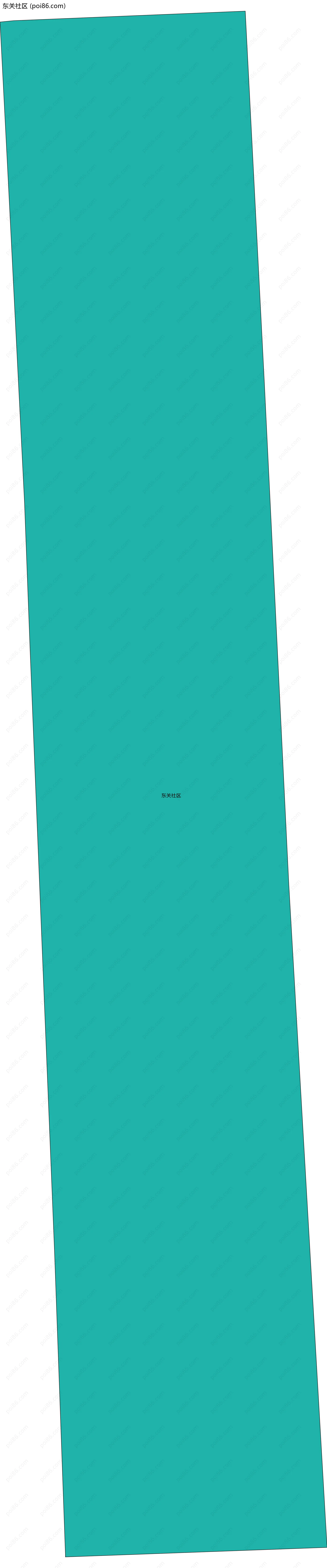 东关社区边界地图