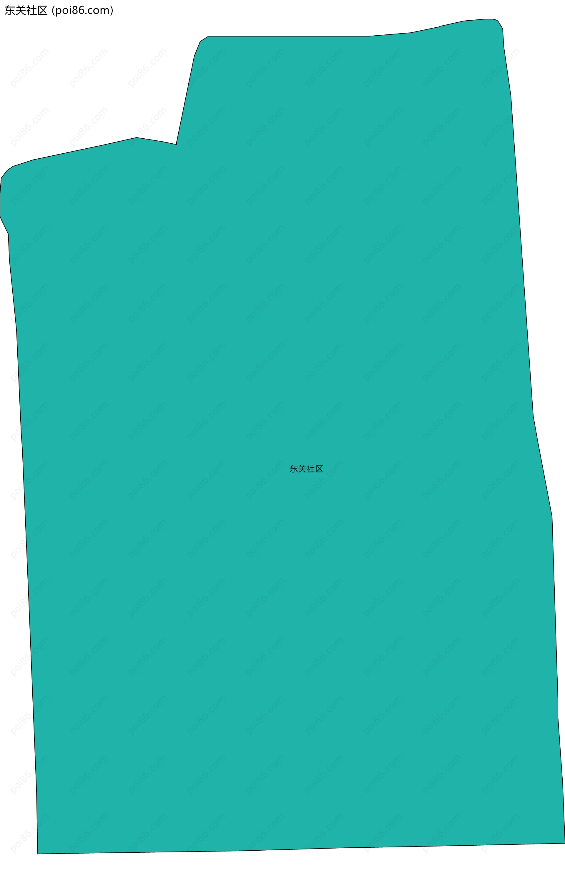 东关社区边界地图