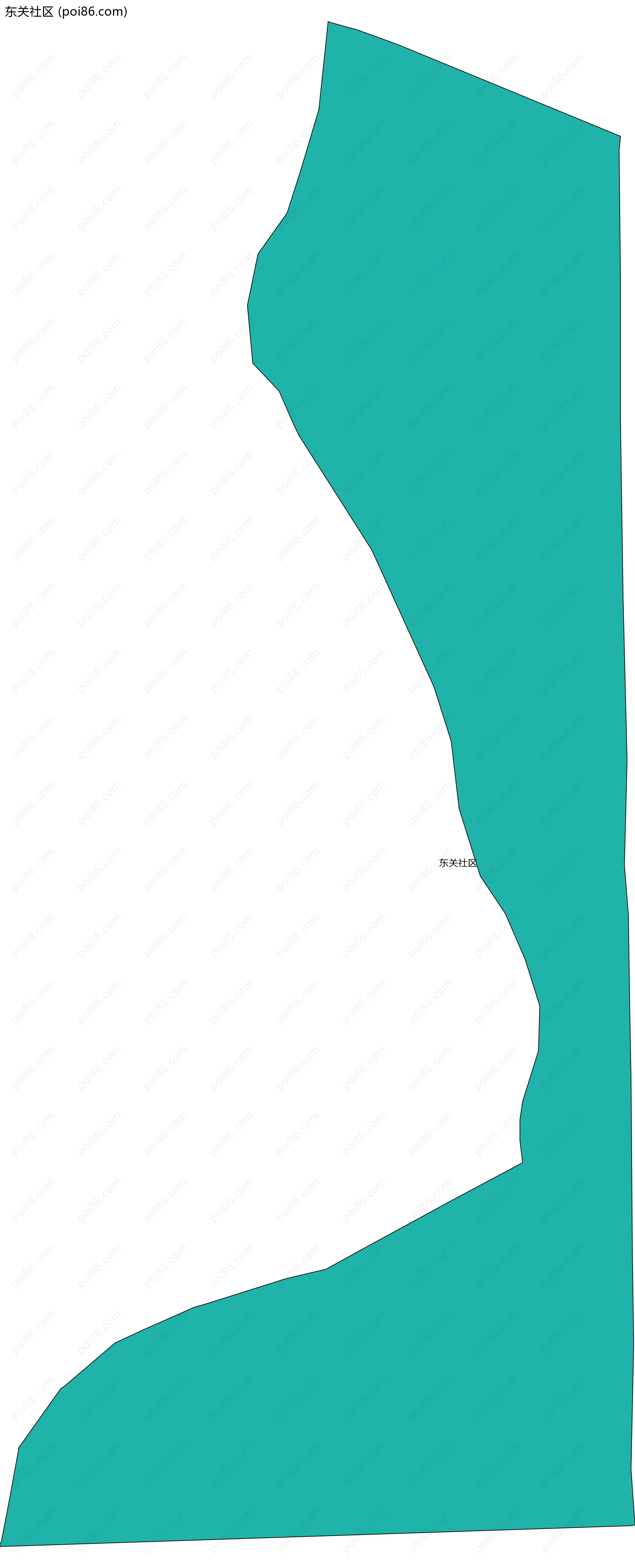 东关社区边界地图