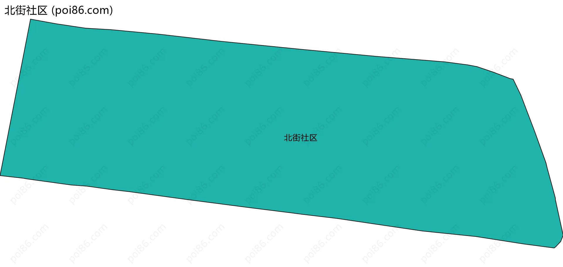 北街社区边界地图