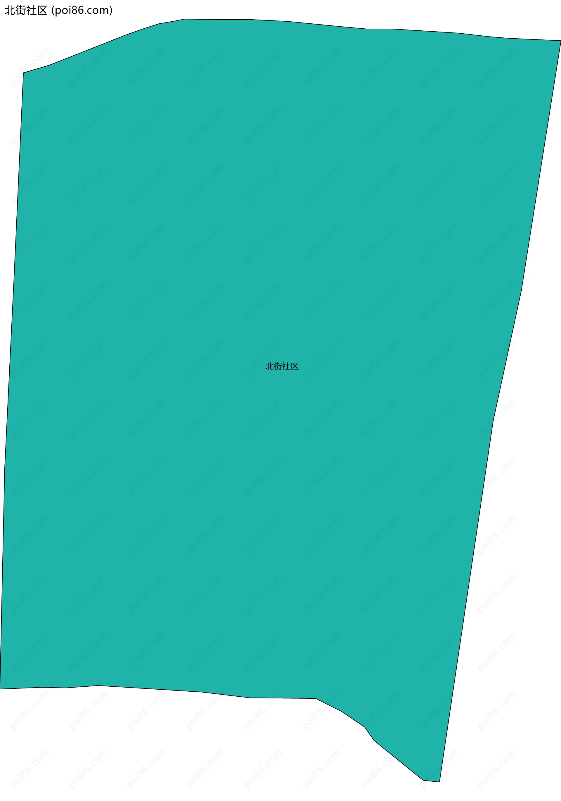 北街社区边界地图
