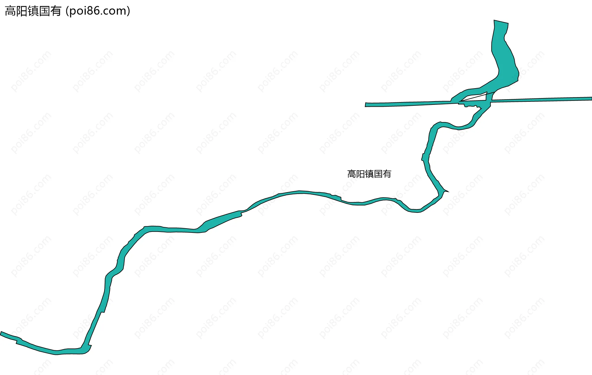 高阳镇国有边界地图