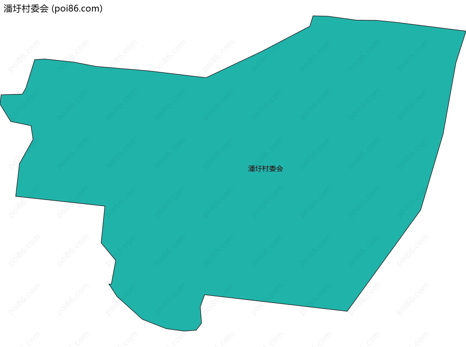 潘圩村委会边界地图