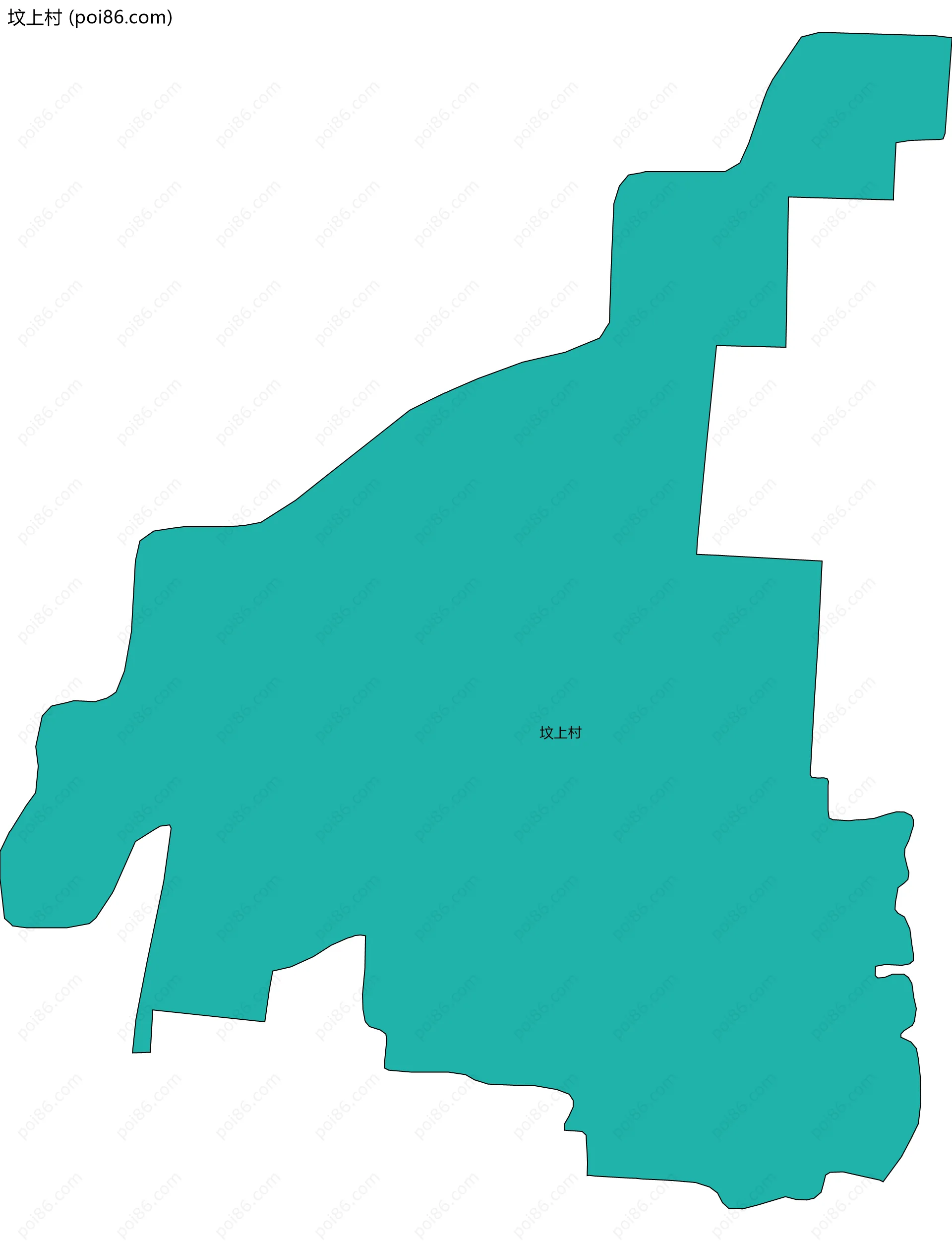 坟上村边界地图