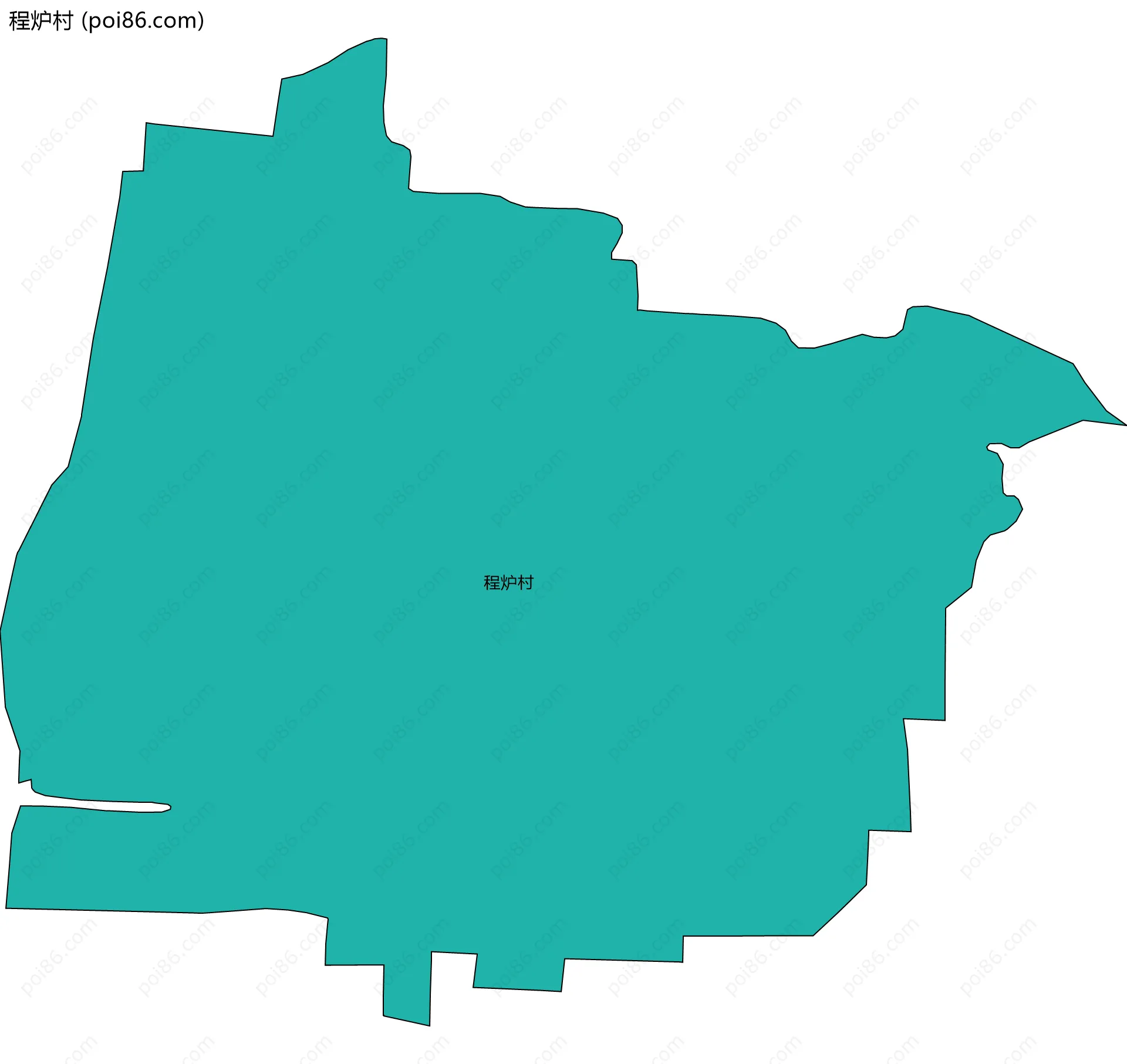程炉村边界地图