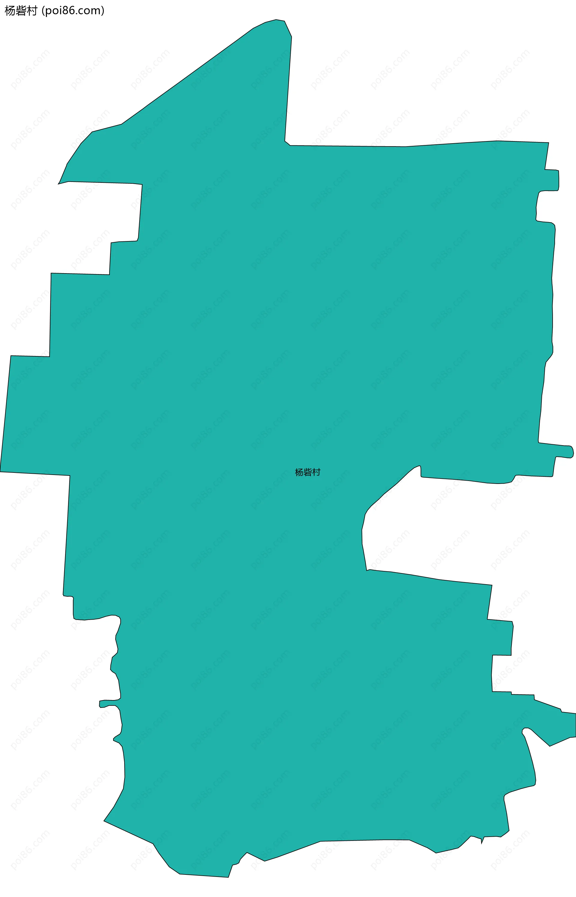 杨砦村边界地图