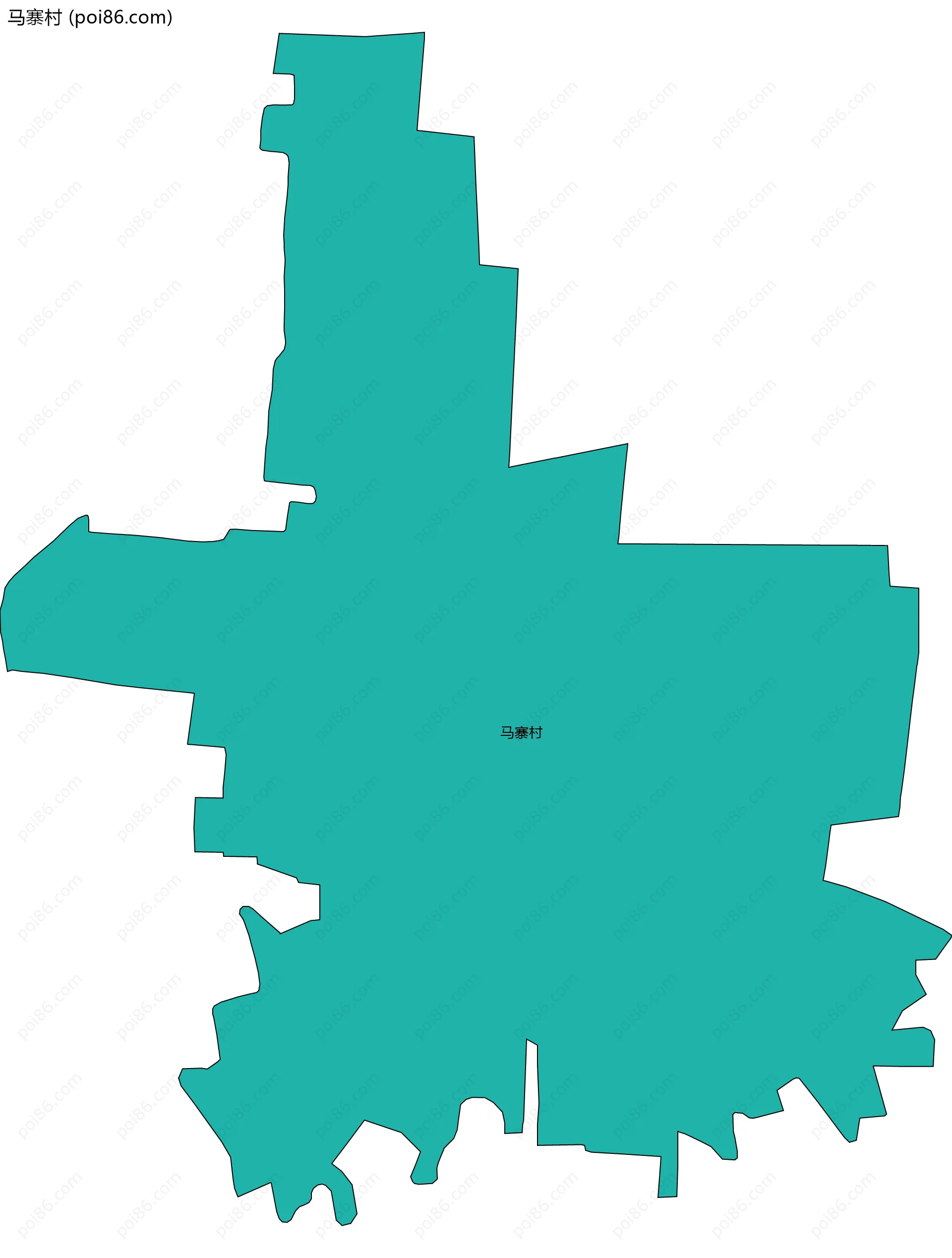 马寨村边界地图