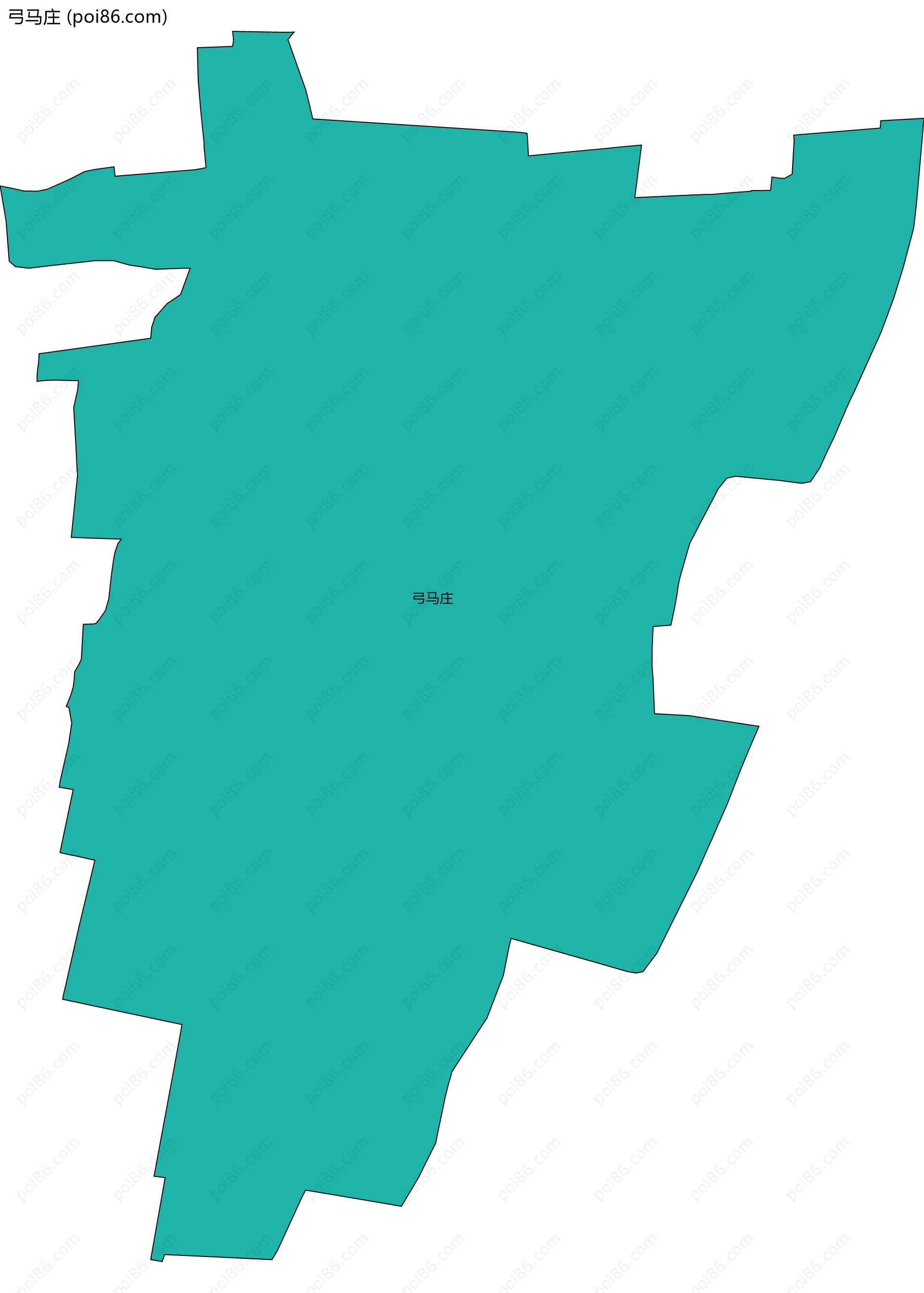 弓马庄边界地图