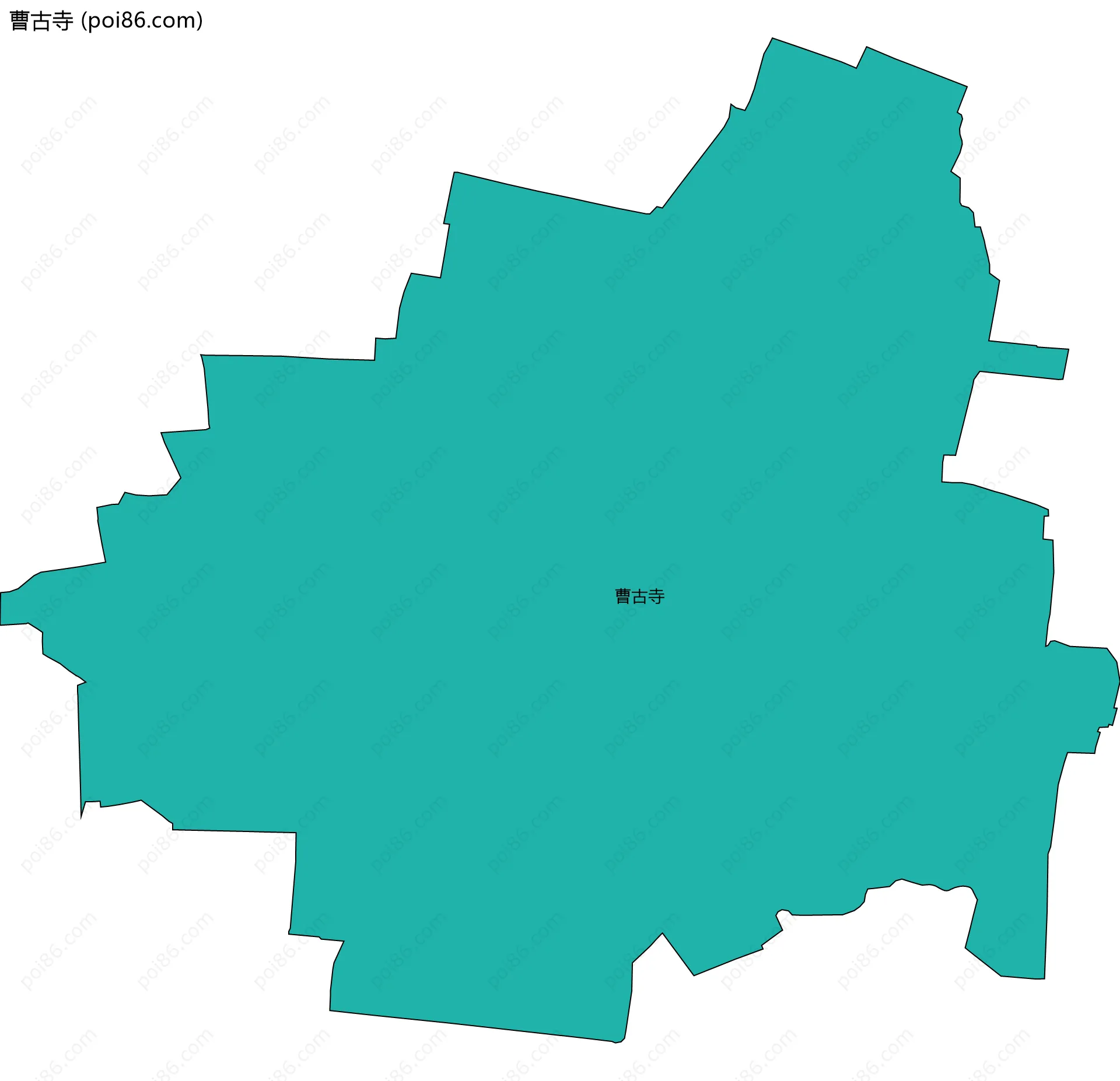曹古寺边界地图