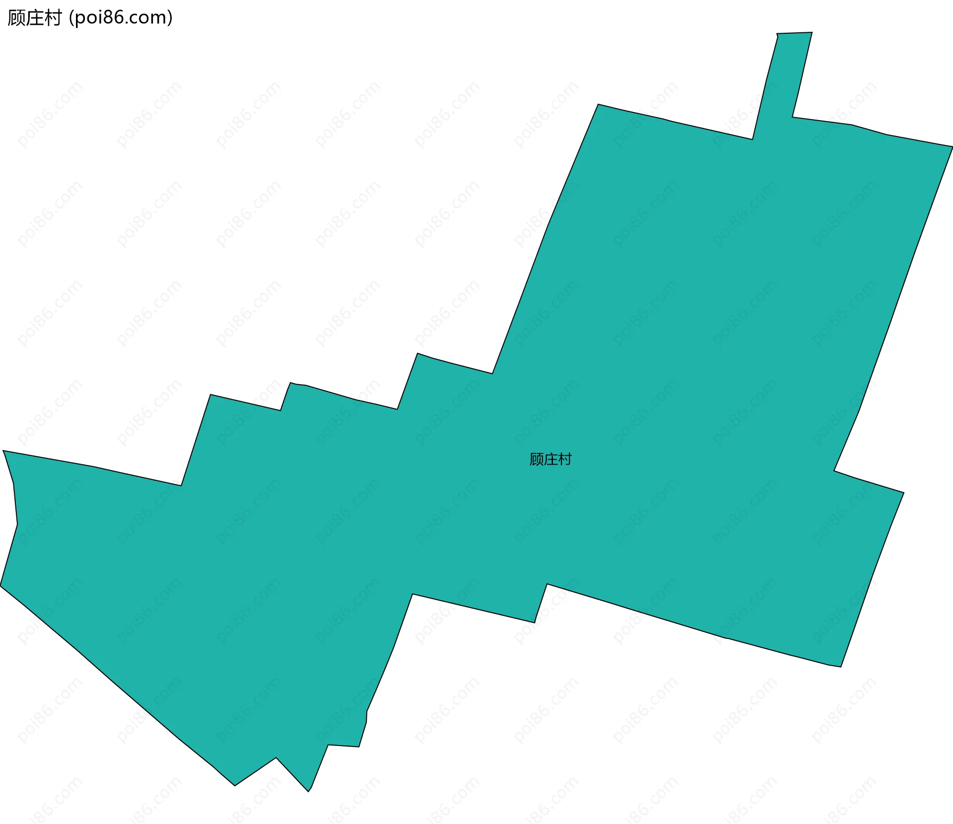 顾庄村边界地图