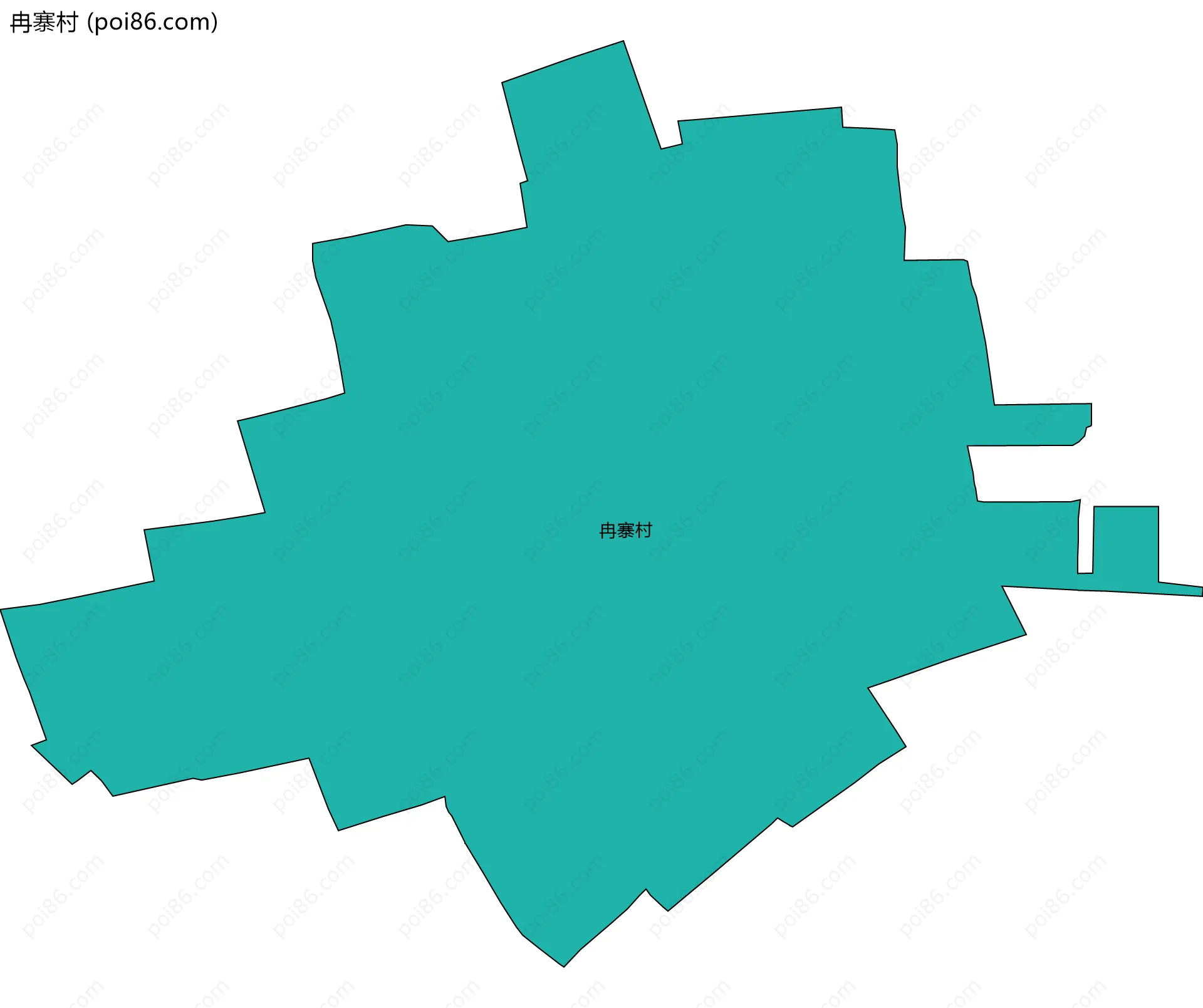 冉寨村边界地图