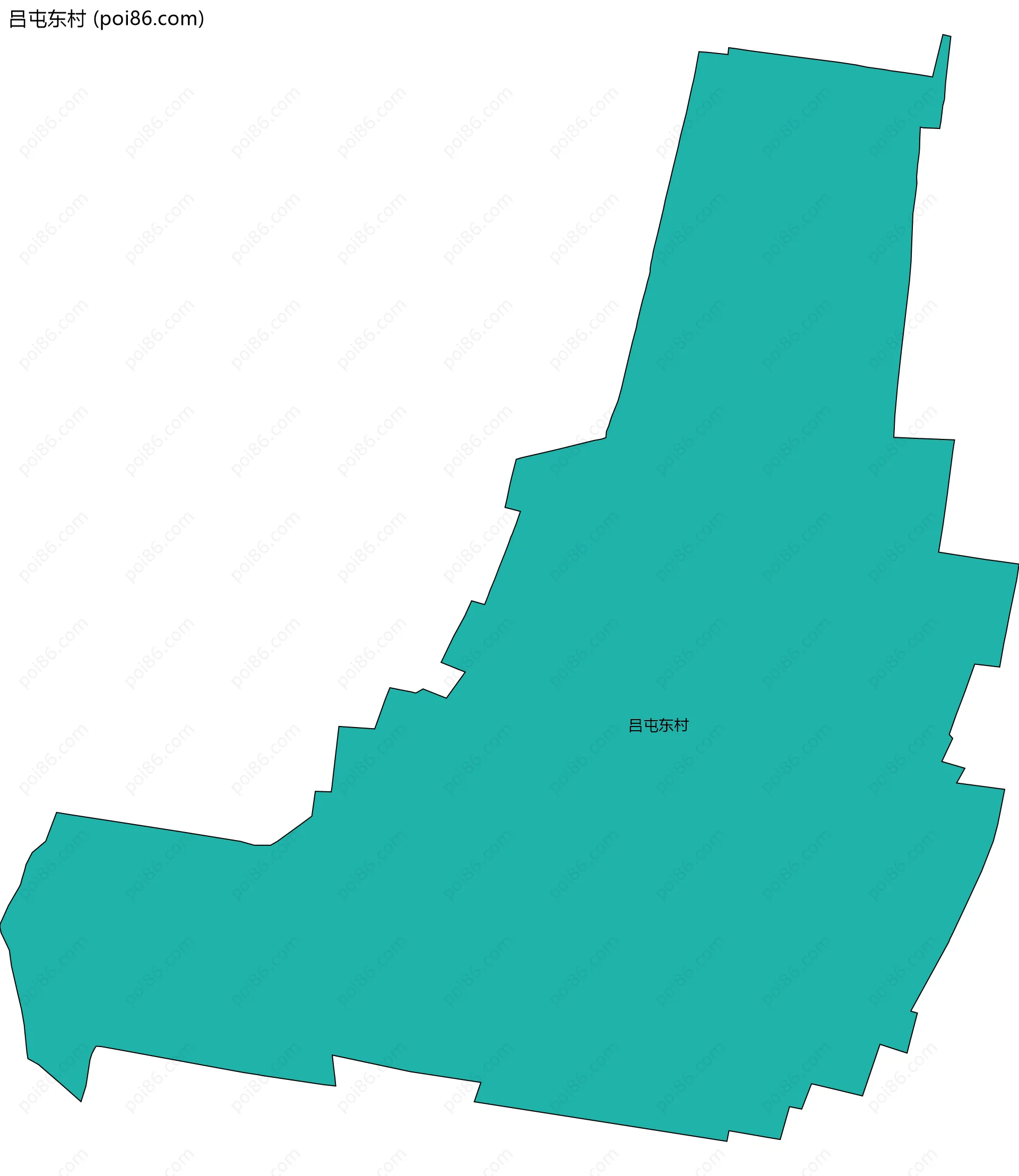 吕屯东村边界地图