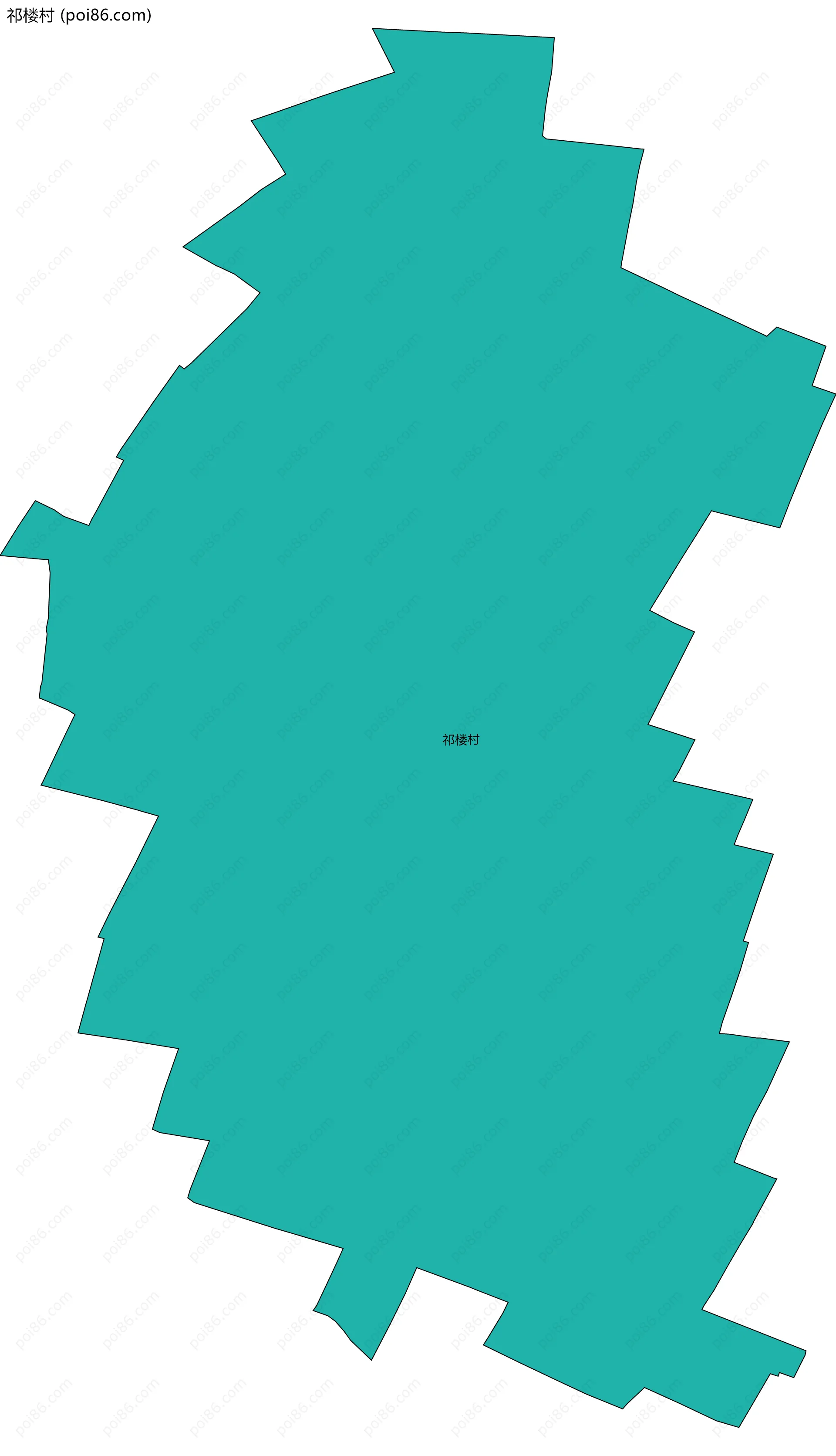 祁楼村边界地图