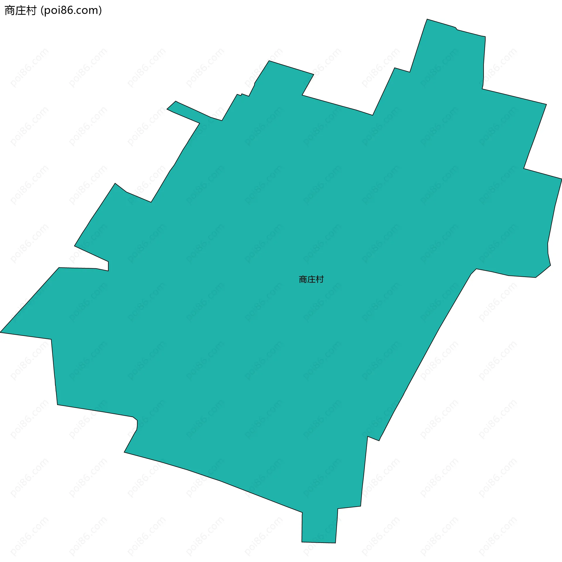 商庄村边界地图