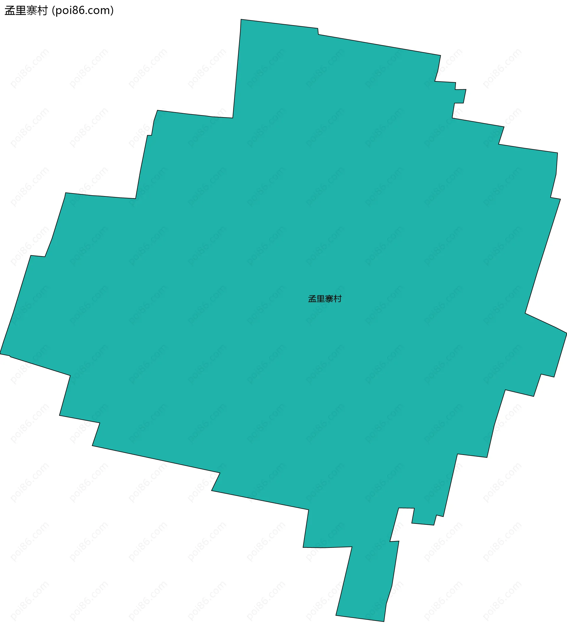 孟里寨村边界地图