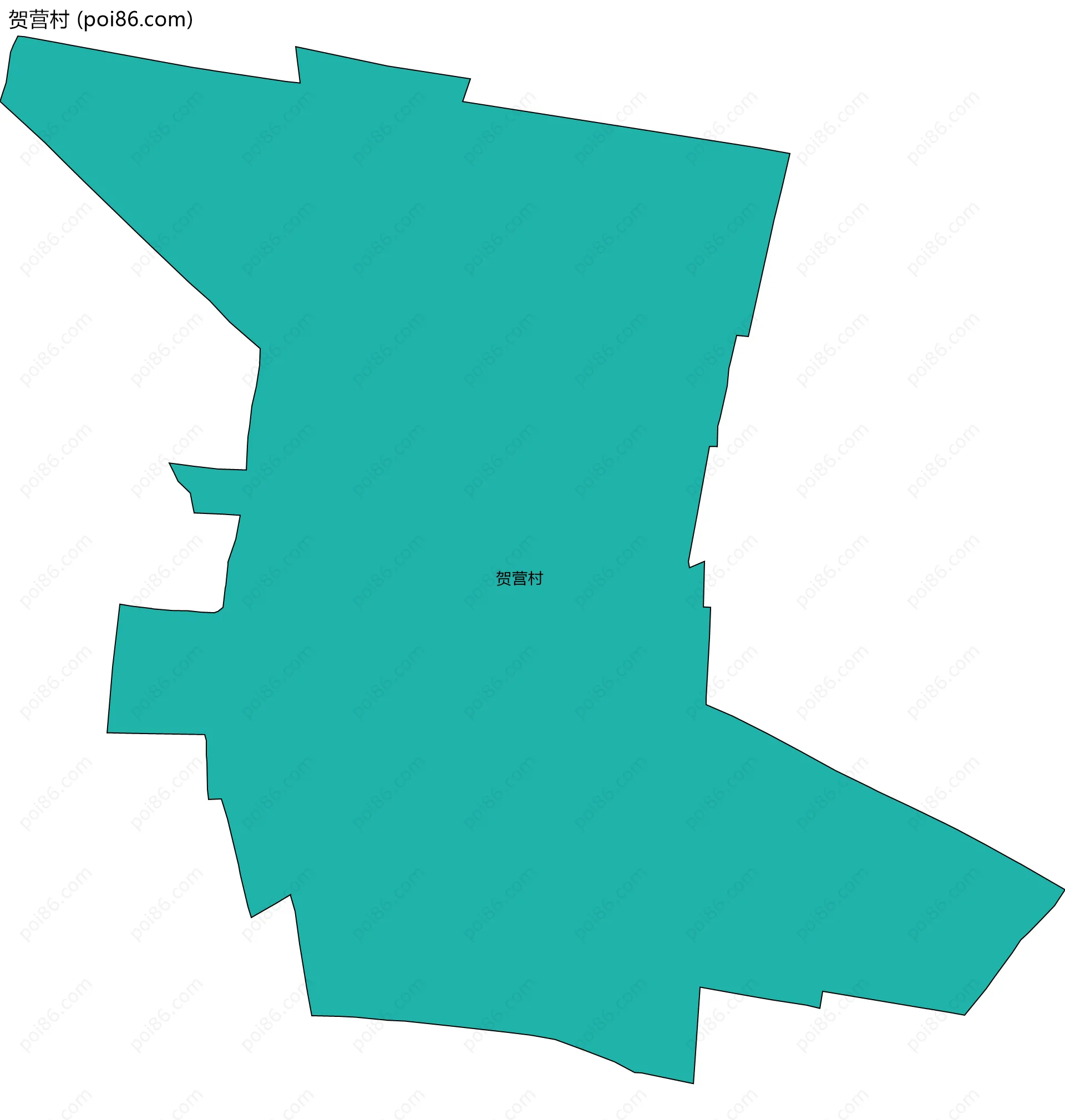贺营村边界地图