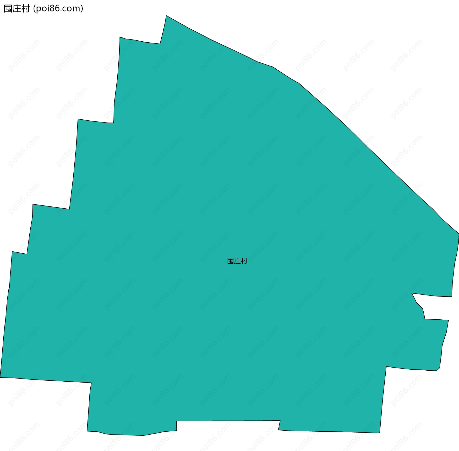 囤庄村边界地图