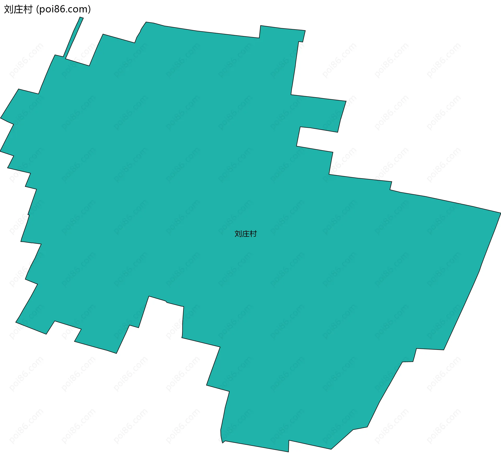 刘庄村边界地图