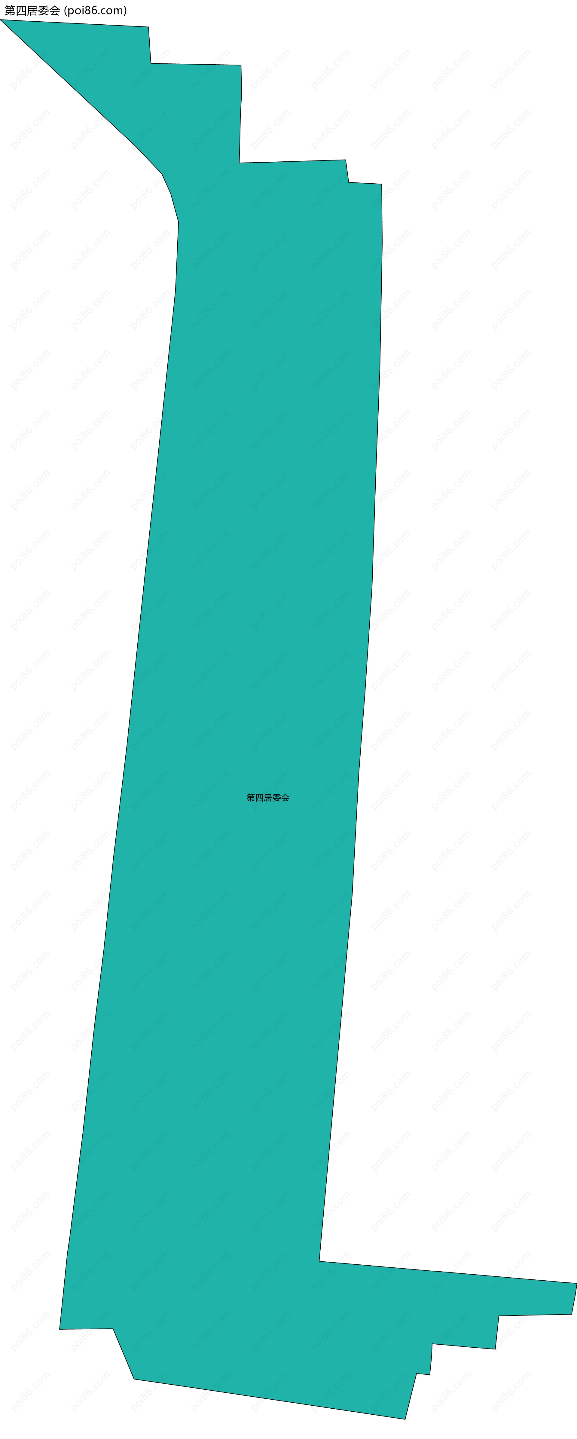 第四居委会边界地图