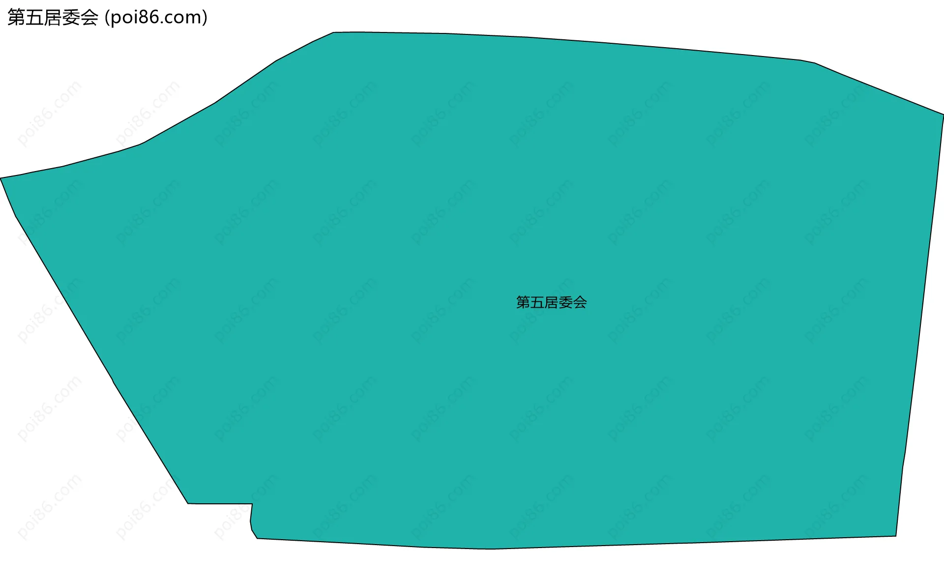 第五居委会边界地图