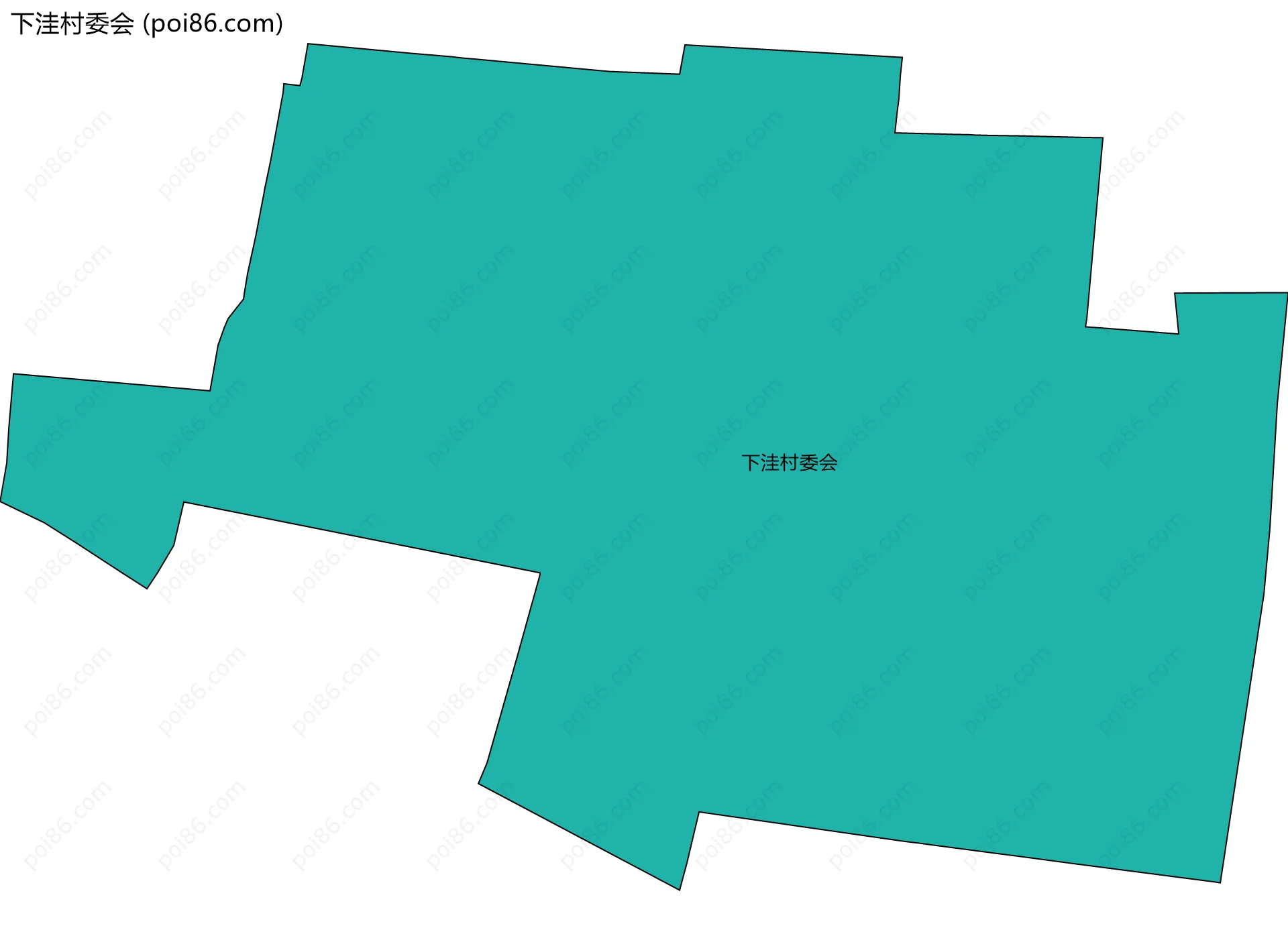 下洼村委会边界地图