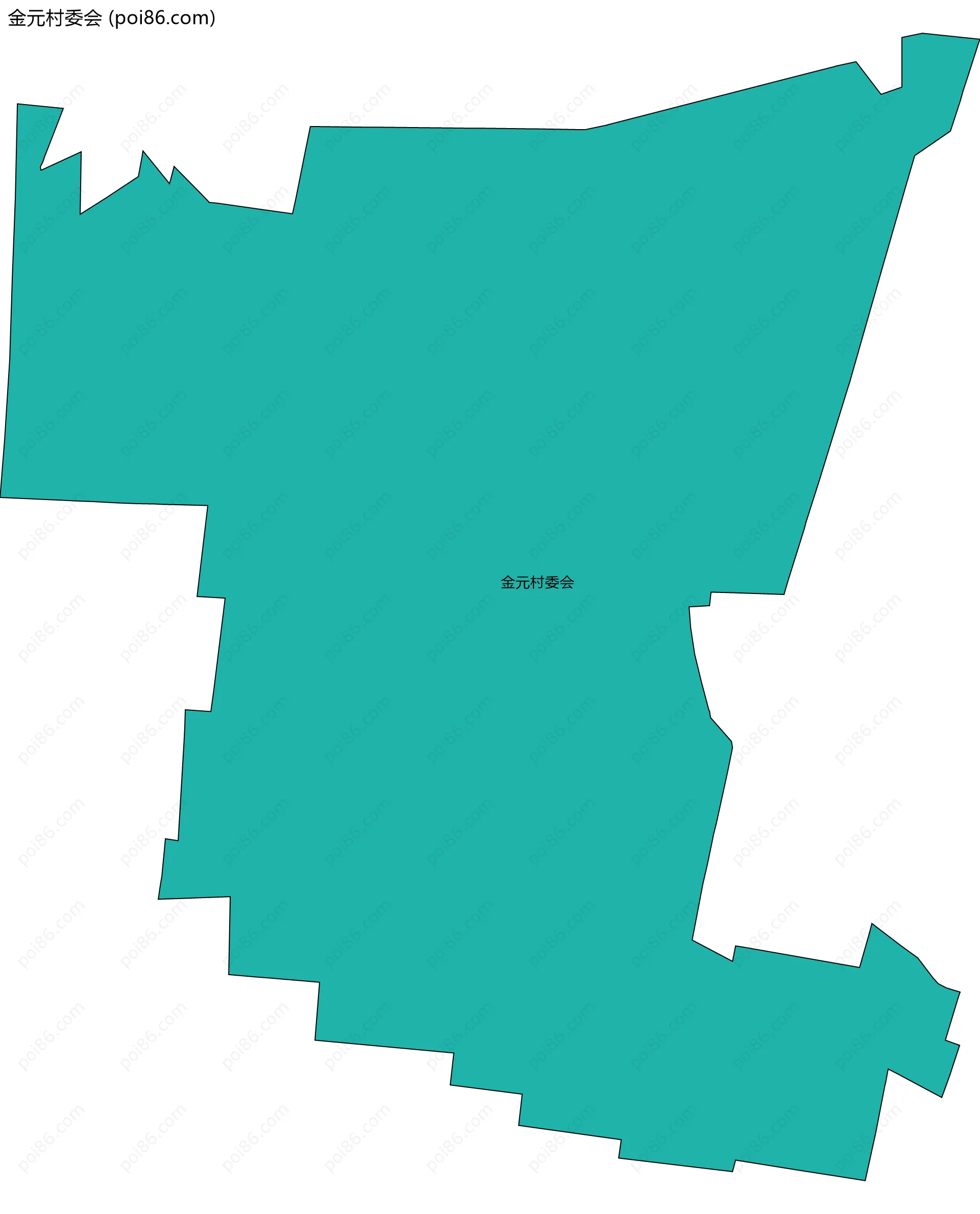 金元村委会边界地图