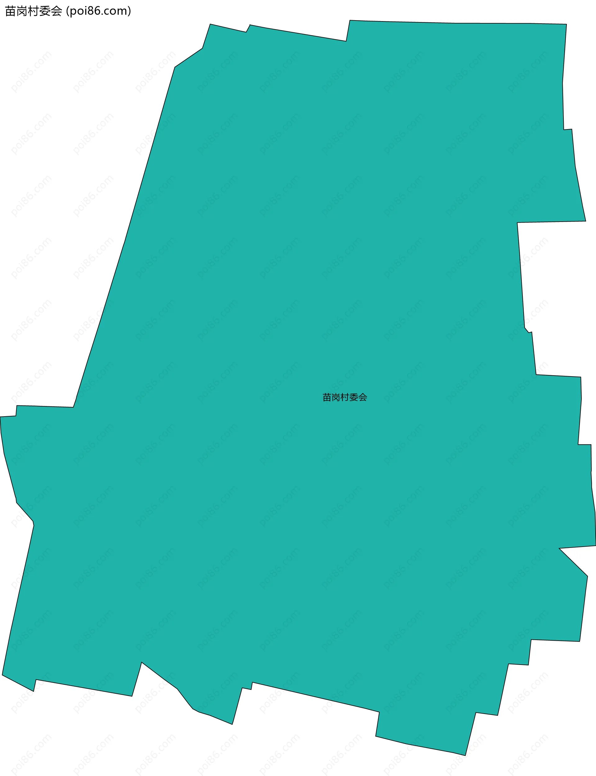 苗岗村委会边界地图