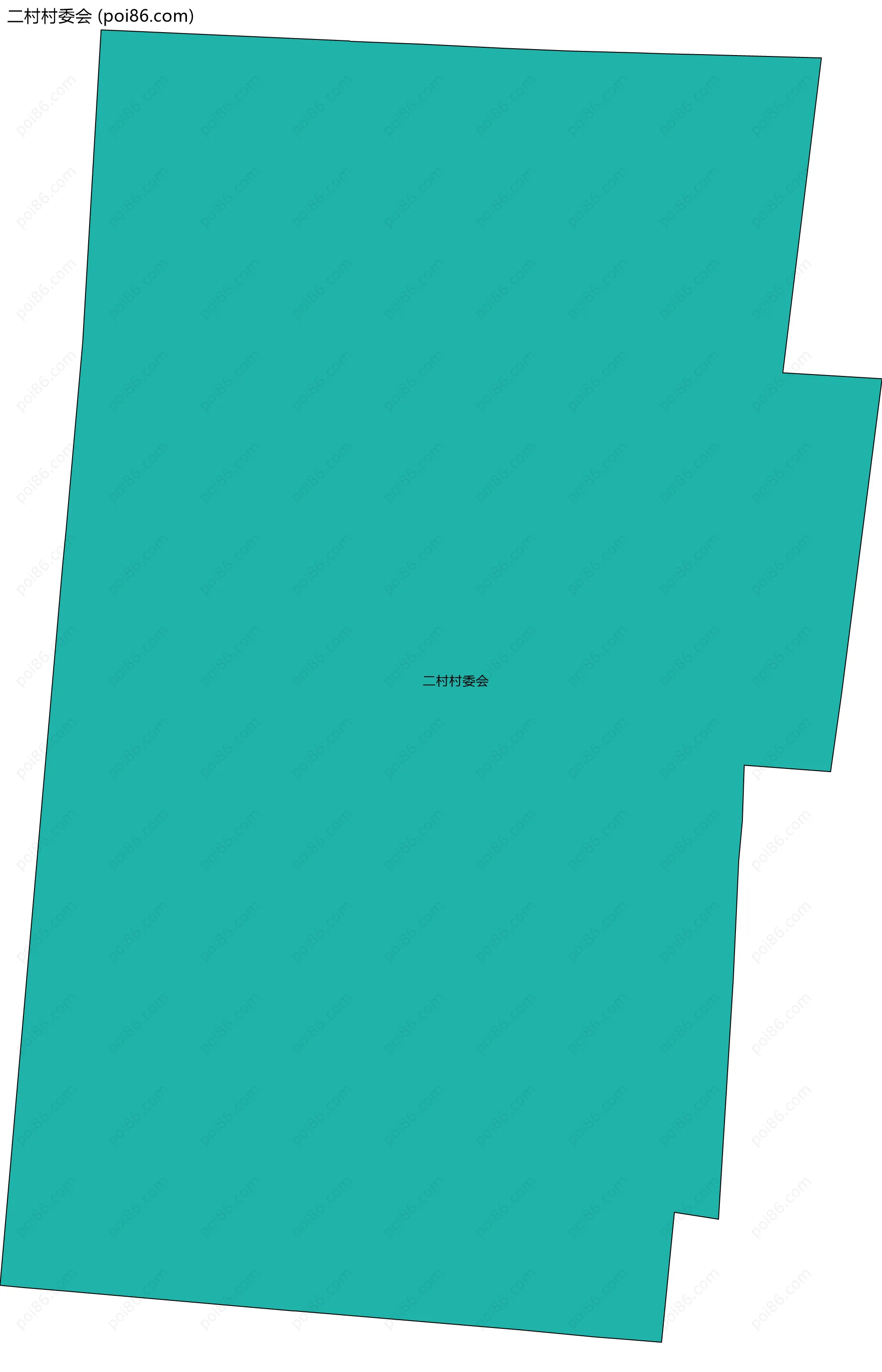 二村村委会边界地图