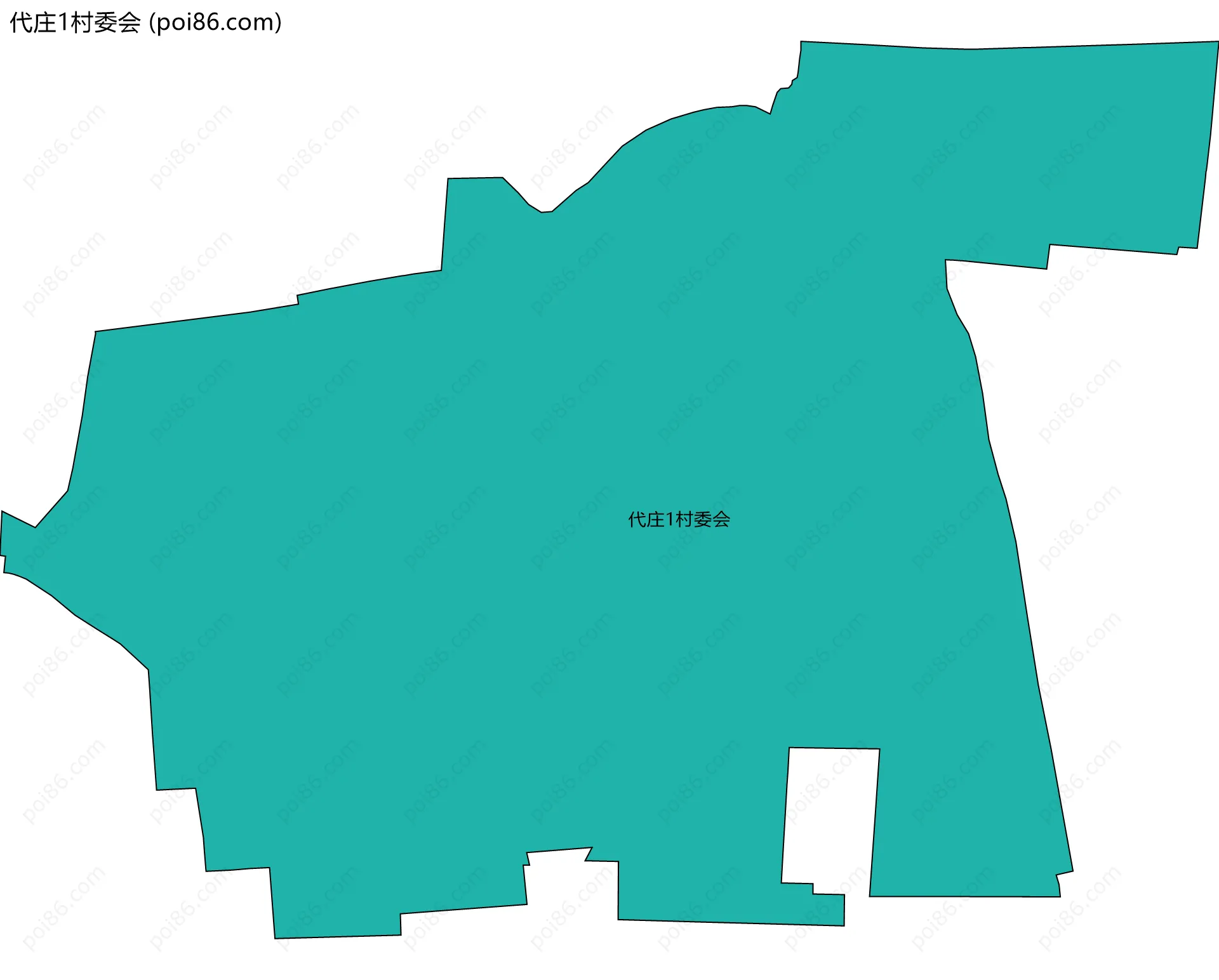 代庄1村委会边界地图