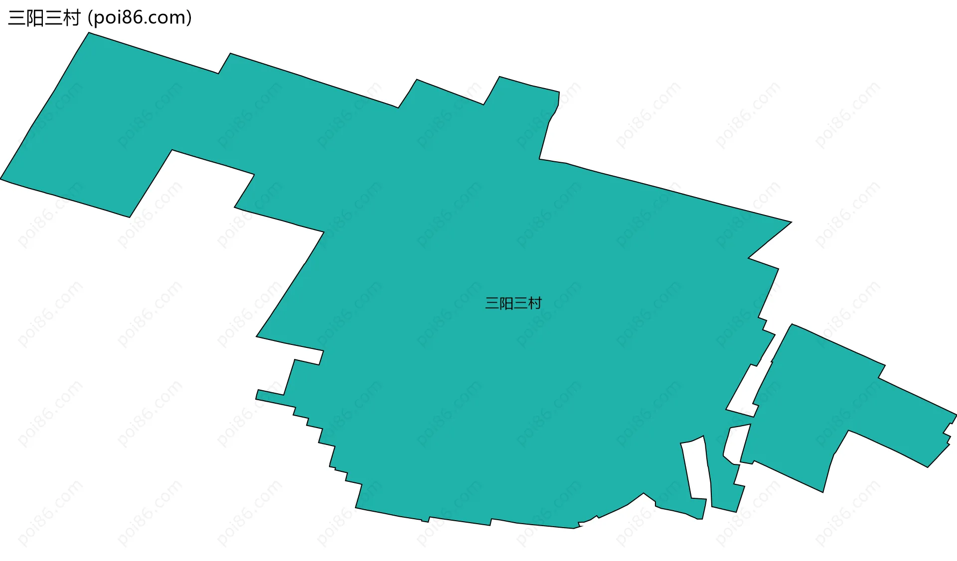三阳三村边界地图
