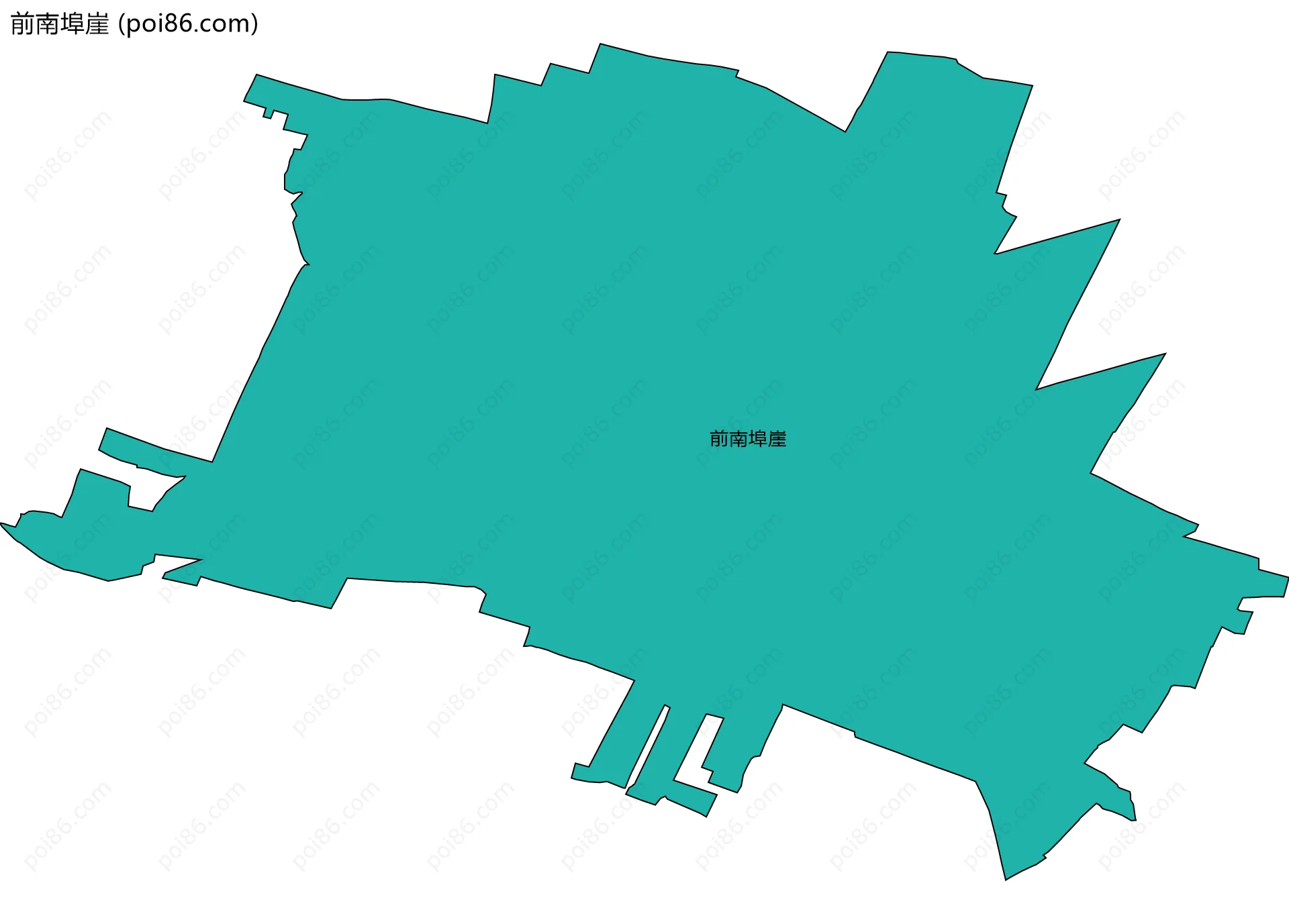 前南埠崖边界地图