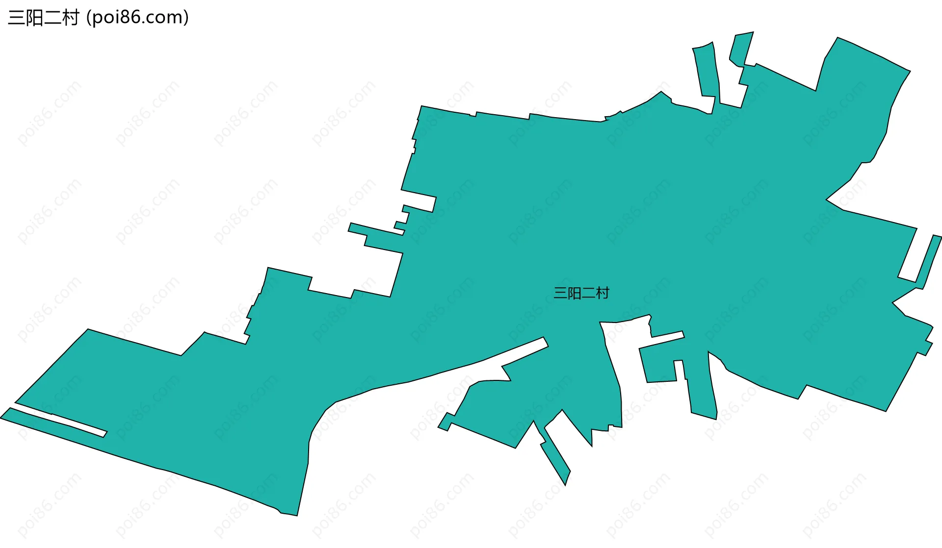 三阳二村边界地图