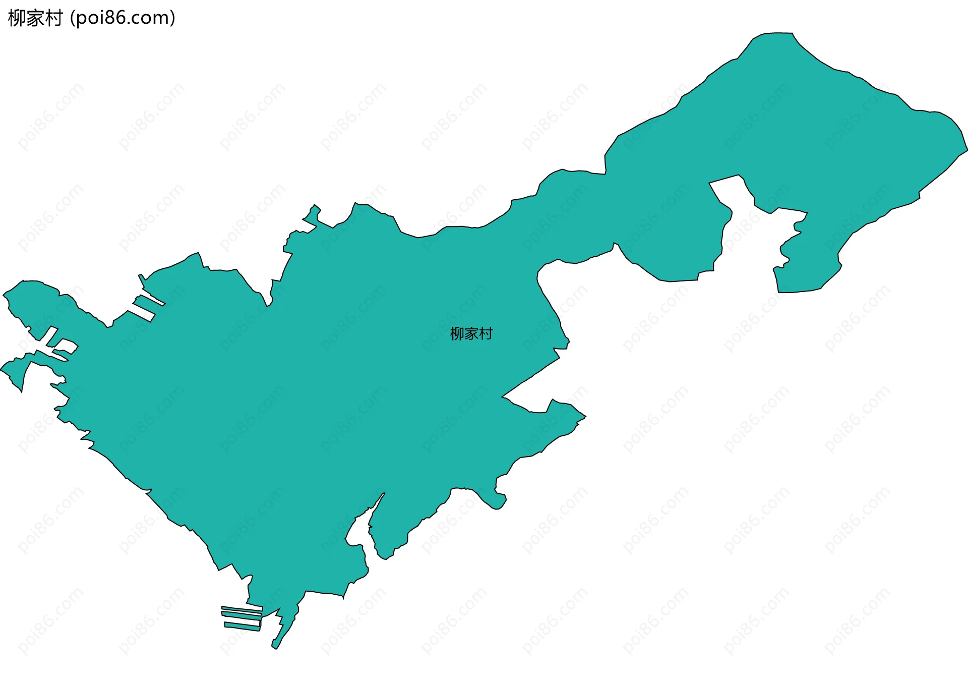 柳家村边界地图