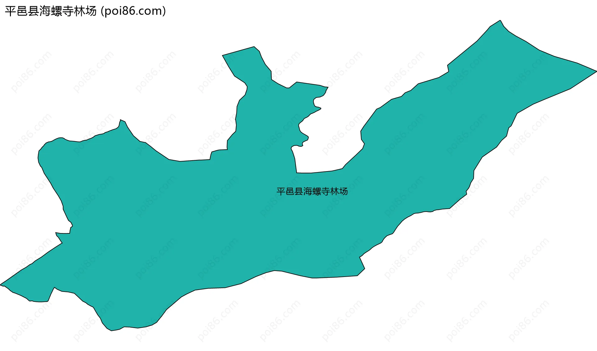 平邑县海螺寺林场边界地图